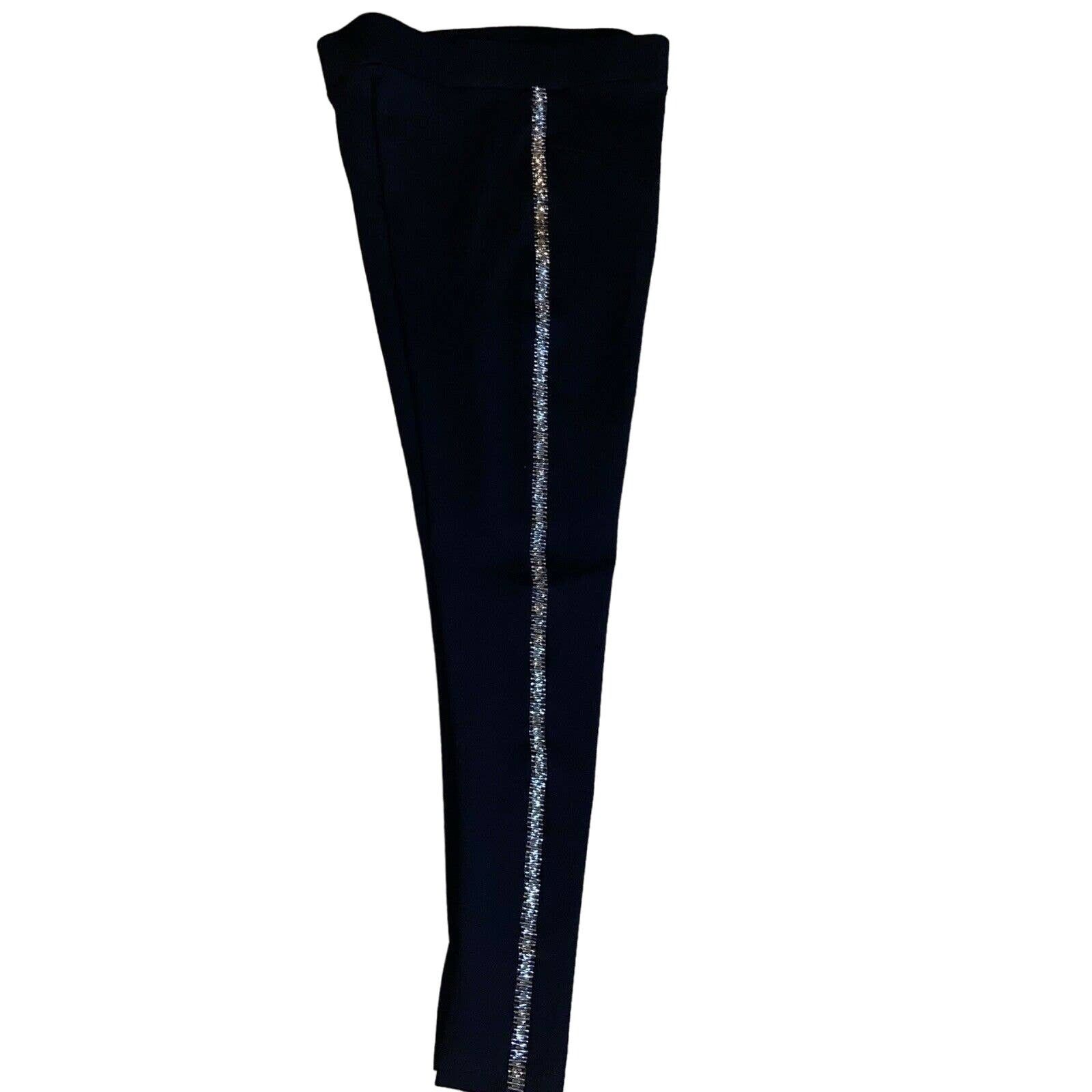 Zara Zara Basics Black Legging Beaded Elastic Waist Stretch S Size 27" / US 4 / IT 40 - 1 Thumbnail