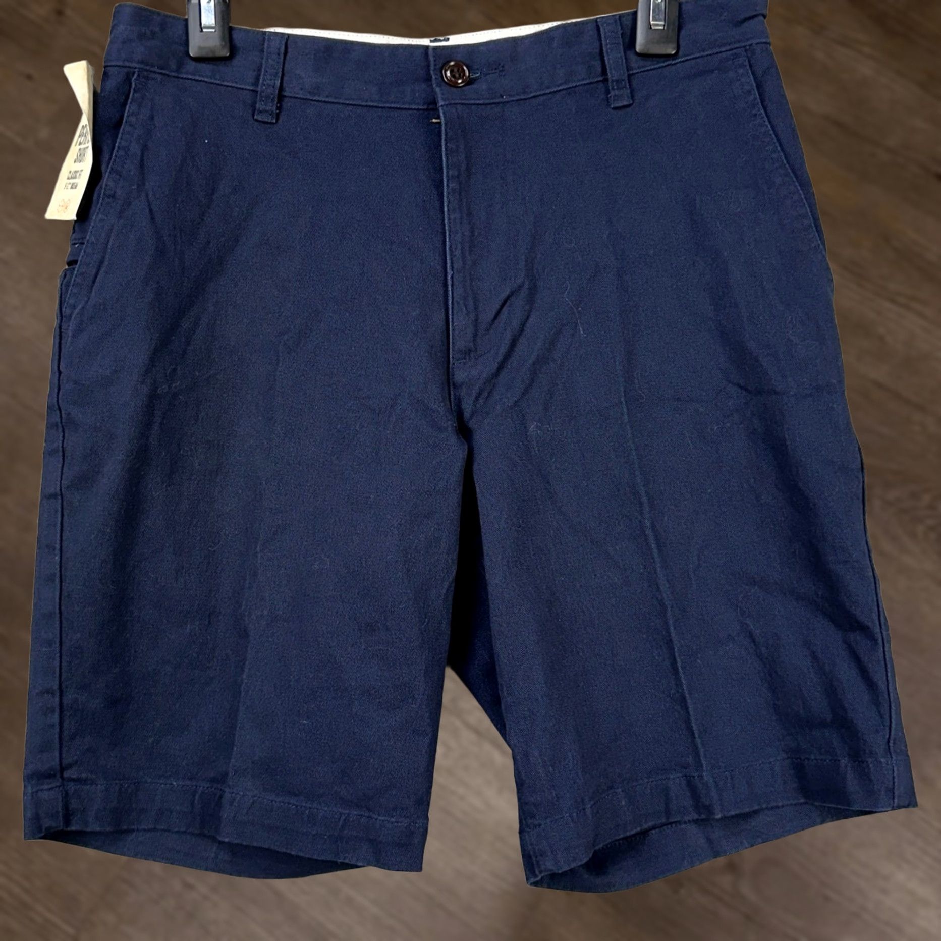 Dockers Dockers Mens Khakis Shorts 30 Navy Blue Performance Stretch Flat Front NEW Size US 30 / EU 46 - 1 Thumbnail