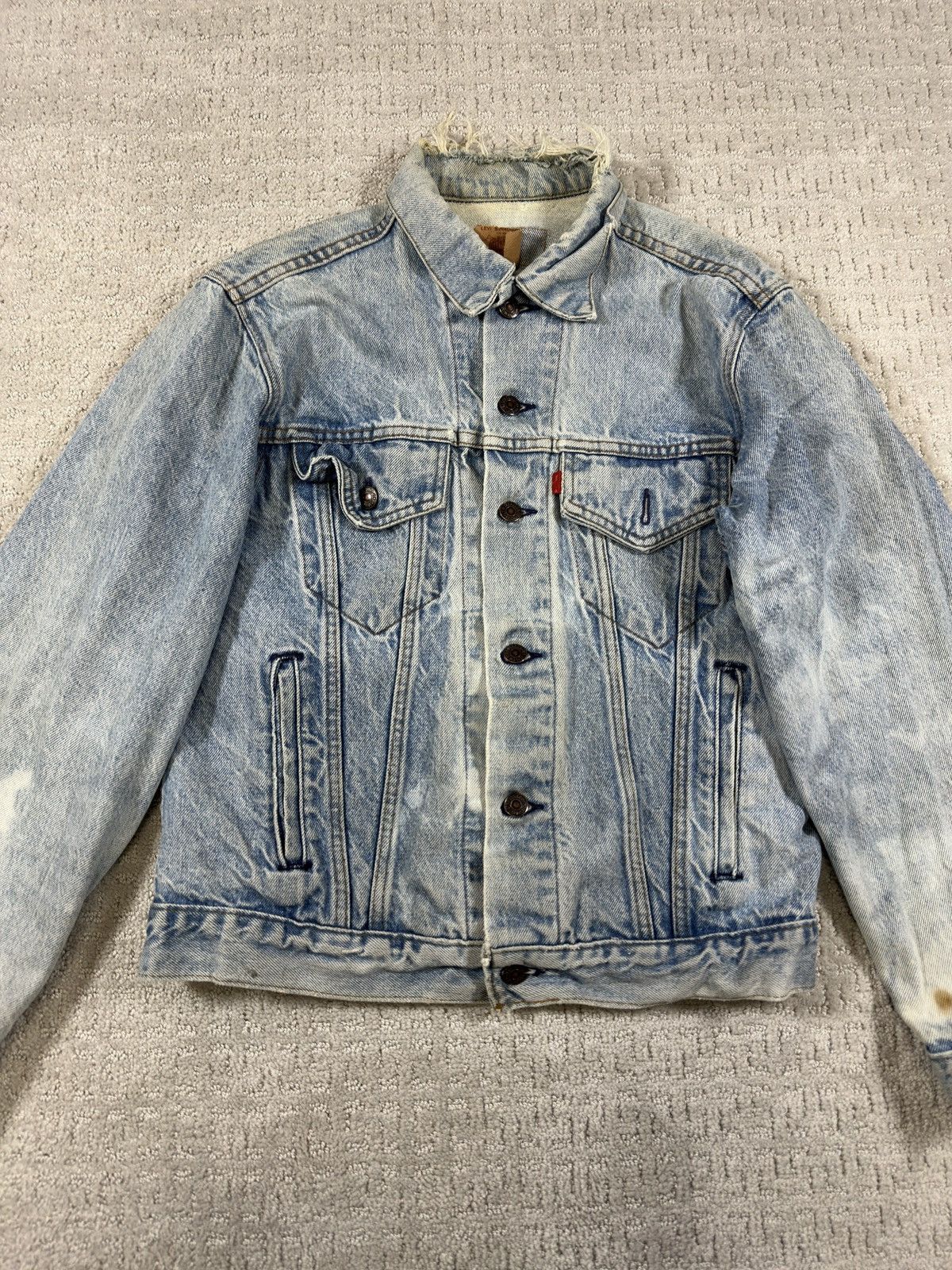 Levi's Vintage Clothing Vintage 1960’s Big E Levi’s Strauss & Co Denim Jacket Size US XXS / EU 40 - 1 Thumbnail