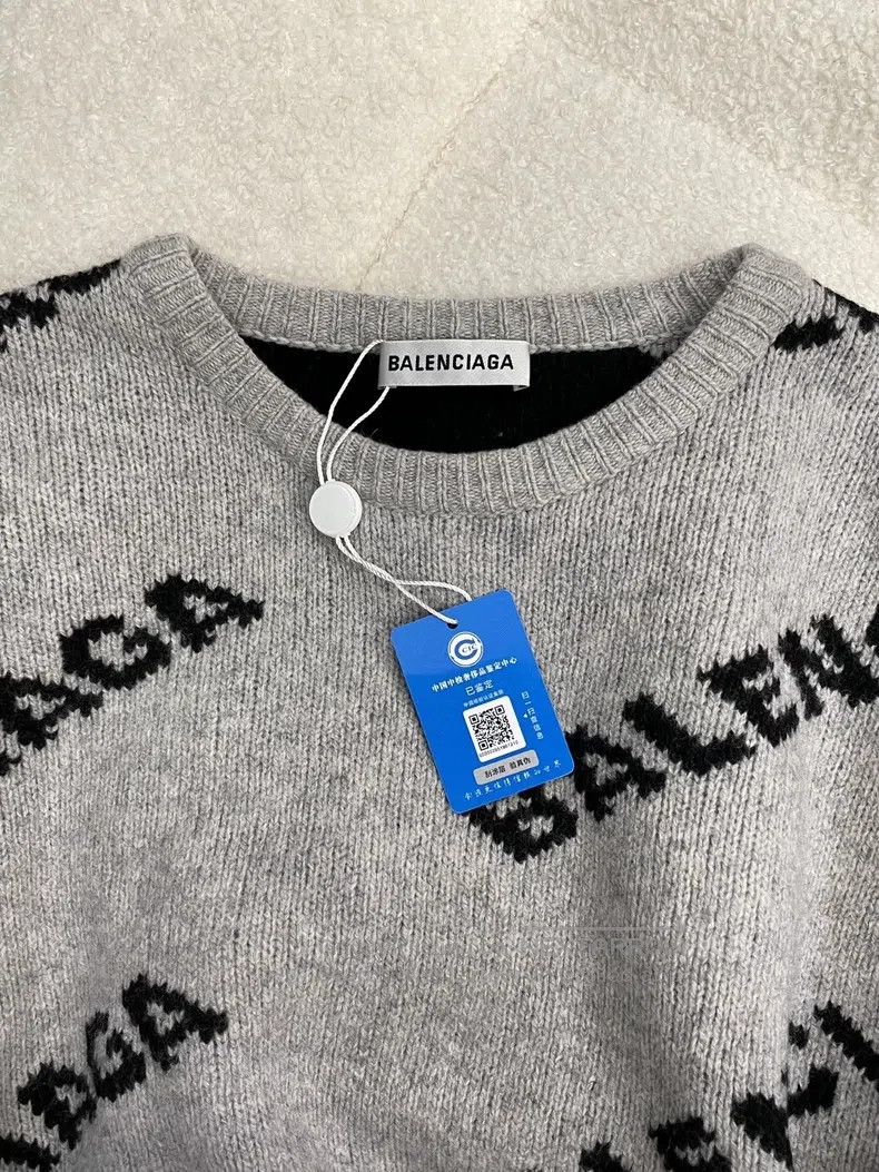 Balenciaga Balenciaga Gray danmu sweater size s Size US S / EU 44-46 / 1 - 4 Thumbnail