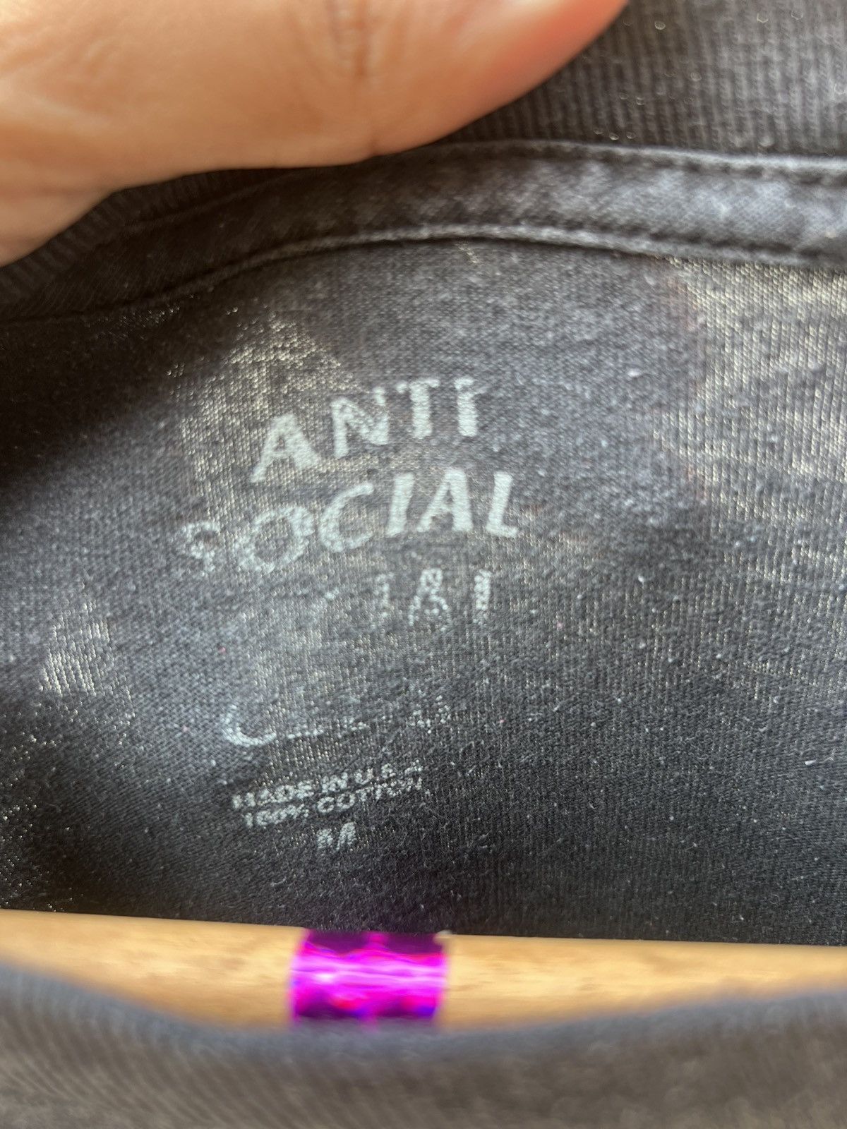 Anti Social Social Club Thrashed Faded Anti Social social Club Tshirt Size US M / EU 48-50 / 2 - 5 Thumbnail
