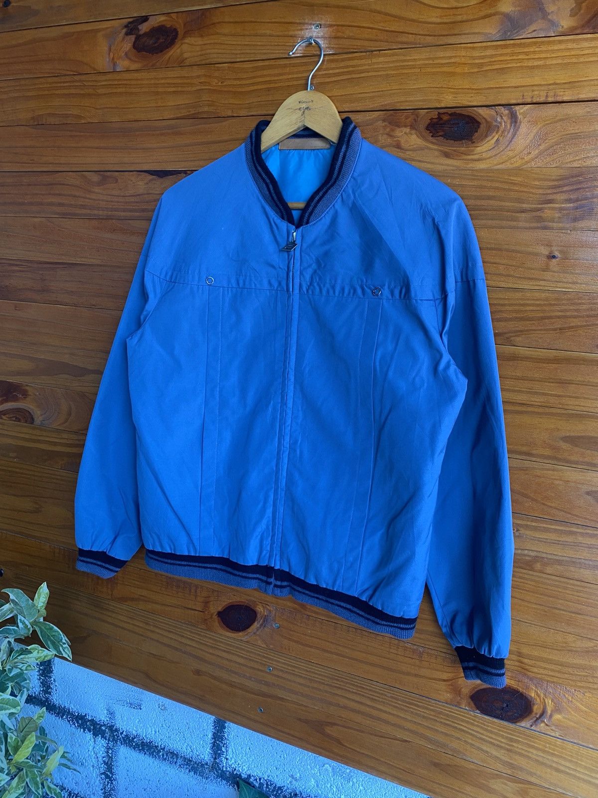 Vintage Vintage ANBA Austria Blue Bomber Jacket Licensed by Kenkado Size US M / EU 48-50 / 2 - 4 Thumbnail
