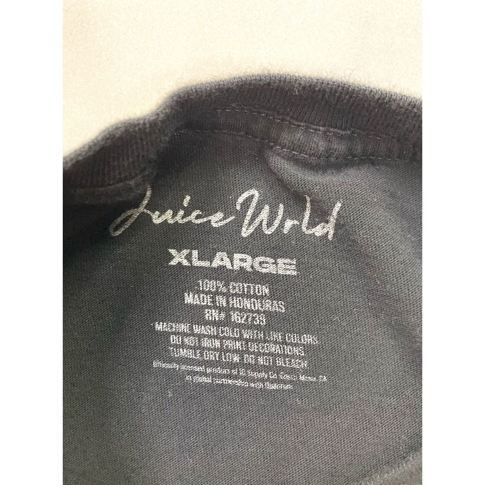 Vintage VINTAGE Juice Wrld 999 Graphic T-shirt Men XL Black Short Sleeve Music Size US XL / EU 56 / 4 - 4 Thumbnail