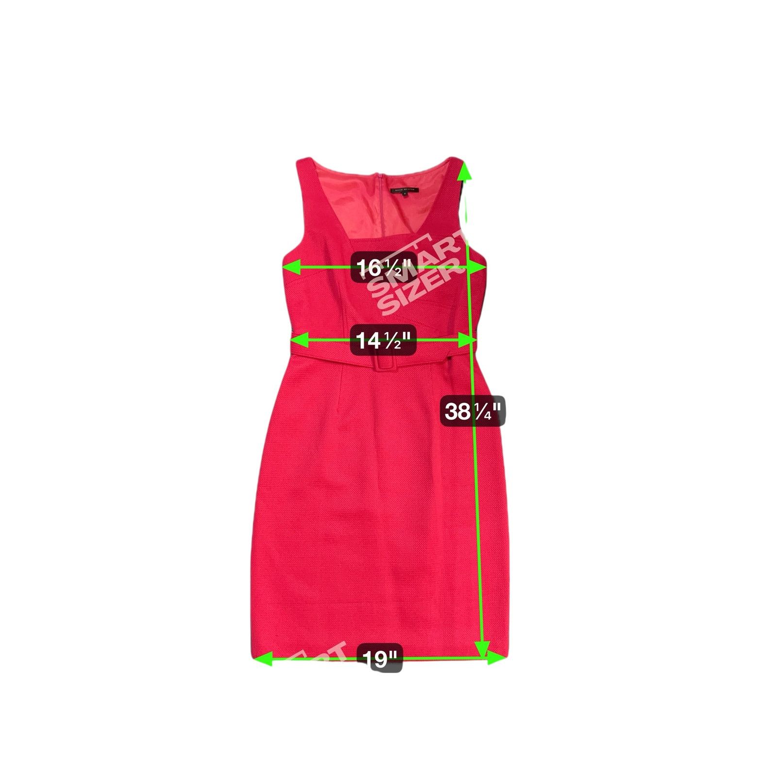 Vintage David Meister Pink Belted Sheath Dress-Size 4-Sleeveless Fit Size S / US 4 / IT 40 - 8 Thumbnail