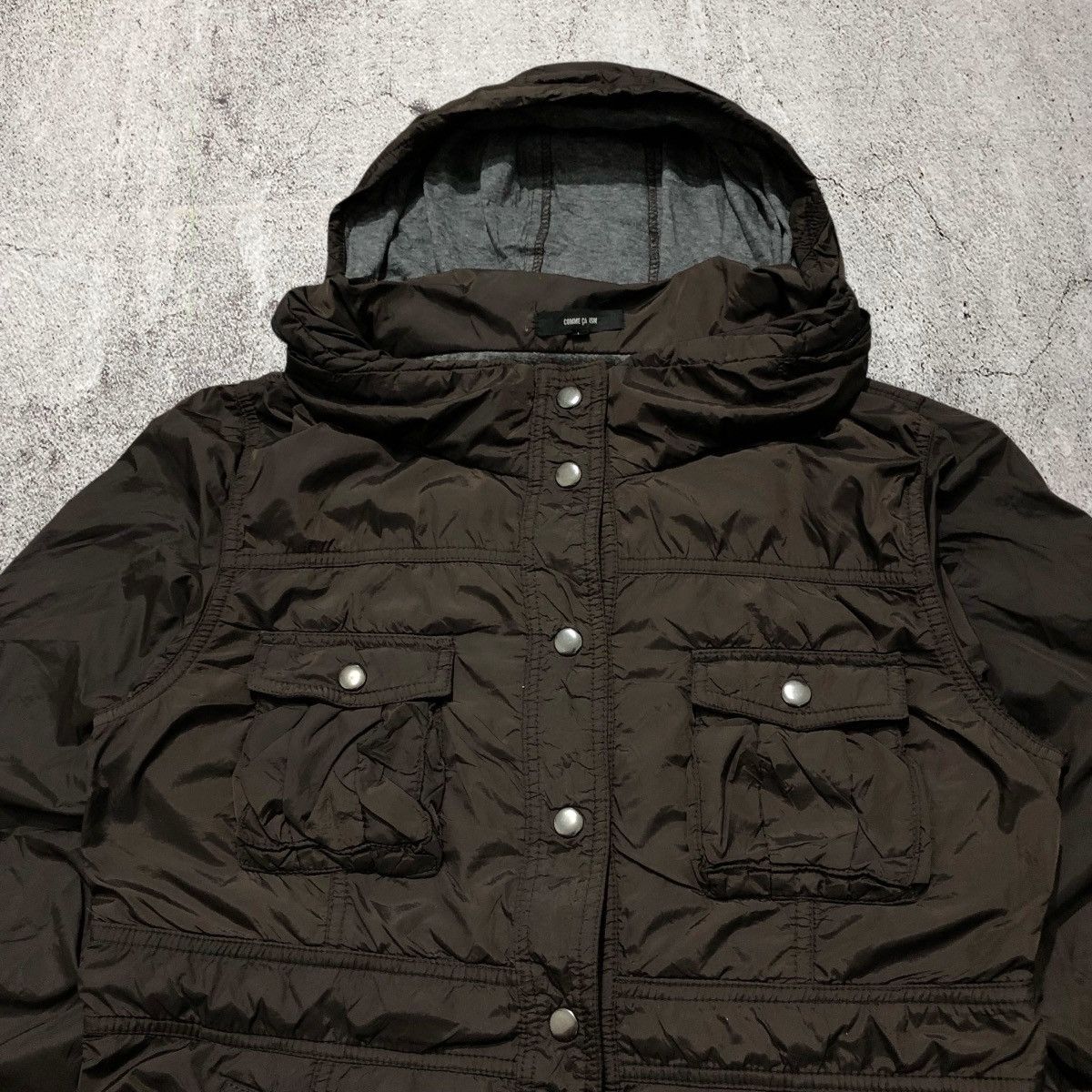 Comme Ca Ism 2000s Comme Ca Ism Jacket Luxury With Hoodie Dark Brown Size US M / EU 48-50 / 2 - 4 Thumbnail