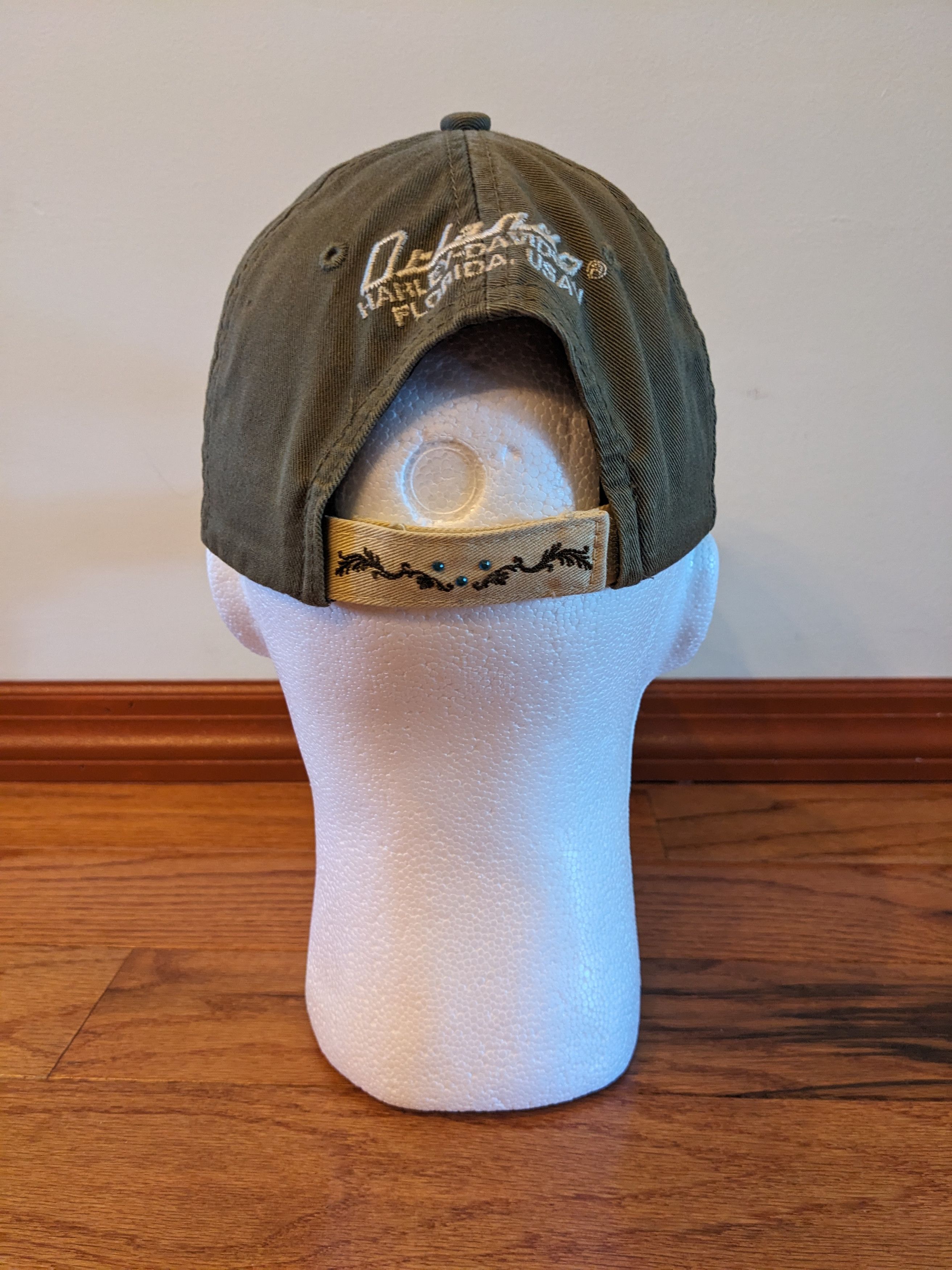 Harley Davidson × Vintage Vintage Y2K Harley Davidson Motorcycle Woman's Velcro Hat Size ONE SIZE - 3 Thumbnail