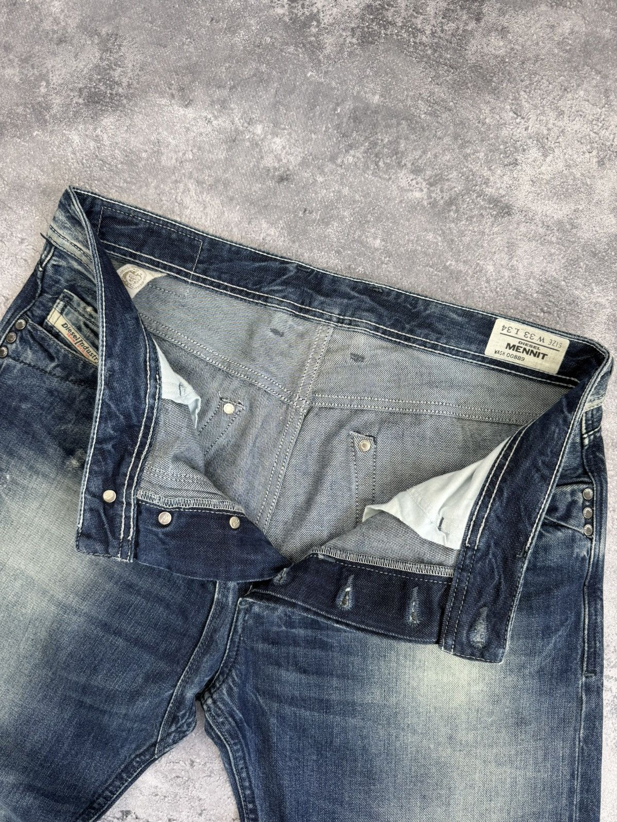 Diesel Vintage Diesel Denim Jeans Baggy Flared Bootcut Avant Garde Size US 33 - 14 Thumbnail