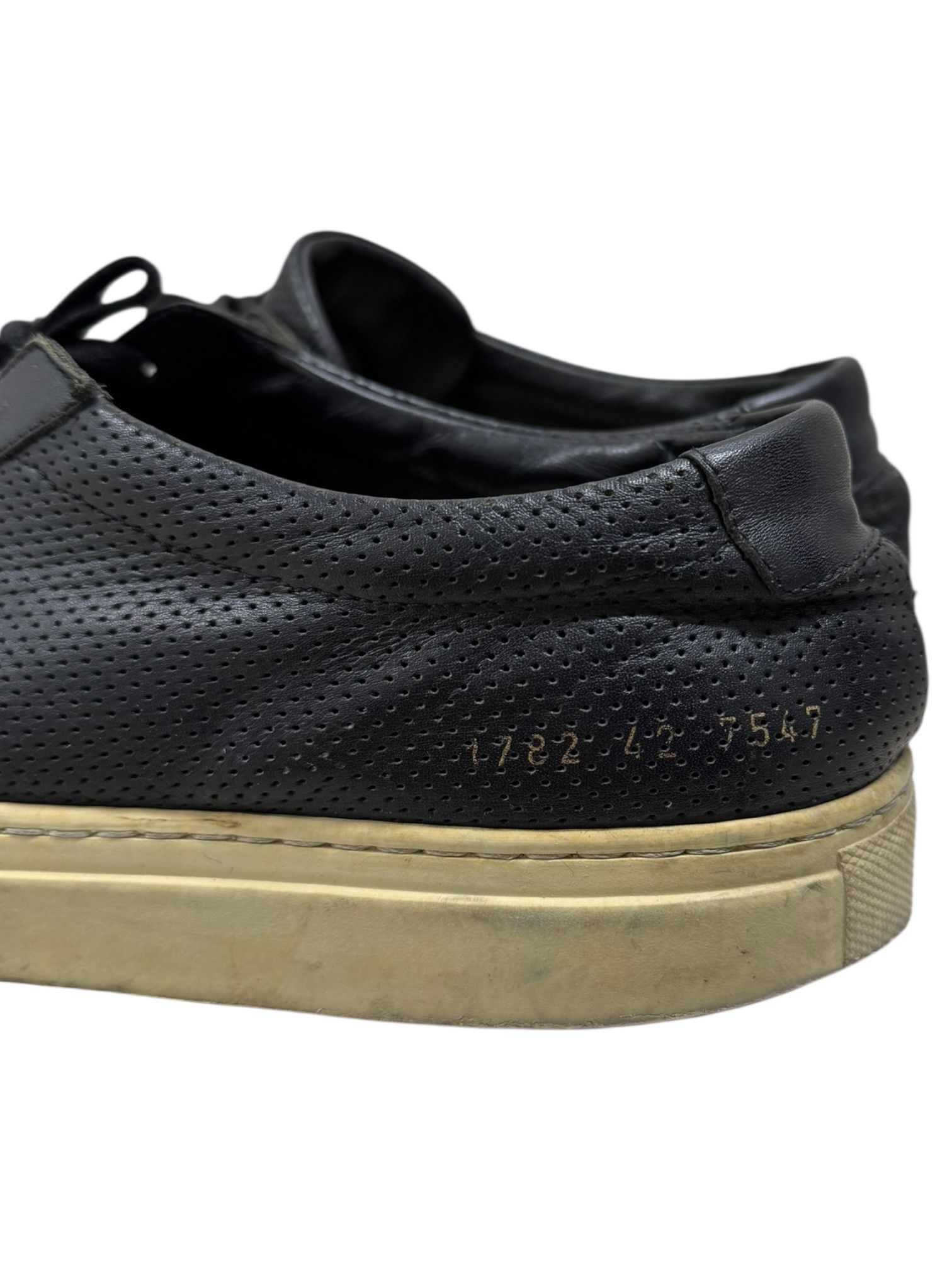 Common Projects Common Projects Black Perforated Achillies Low Mens 9 Size US 9 / EU 42 - 5 Thumbnail