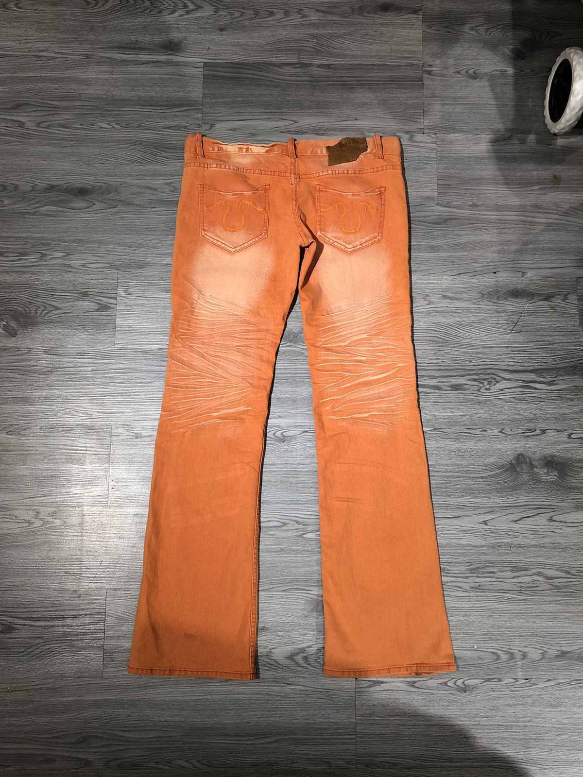 Designer × Japanese Brand × Vintage Y2k Flare Dexie Dean Jeans Size 42" / US 20 - 2 Thumbnail