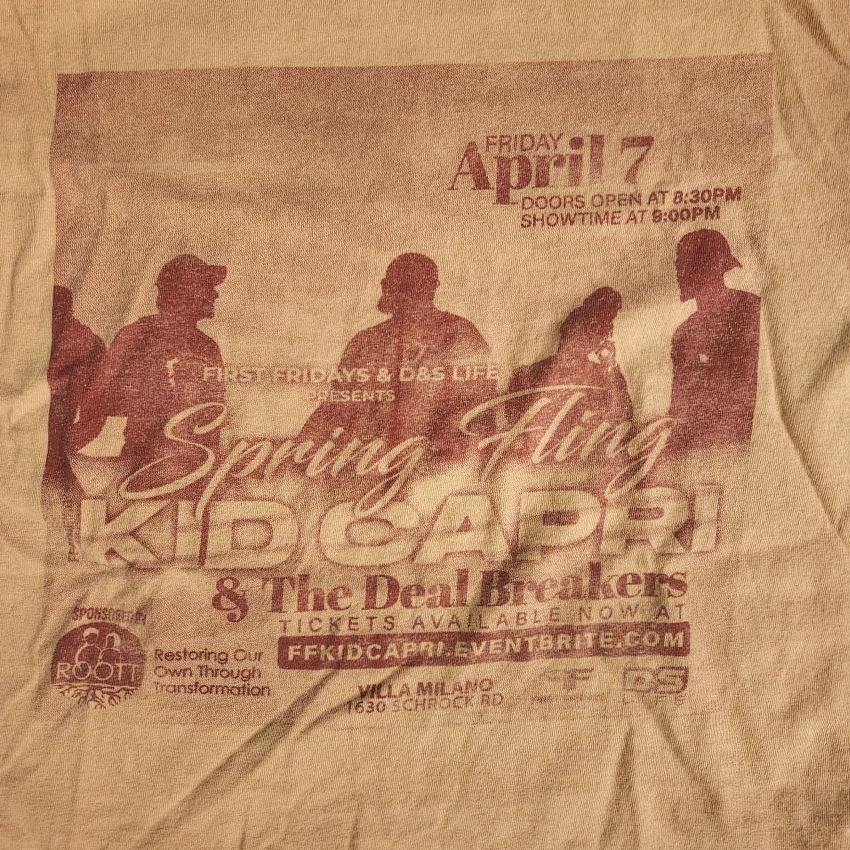 Vintage VINTAGE Dj Kid Capri T-Shirt Tan Medium Tour Show Shirt Hip Hop Music Mens Size US M / EU 48-50 / 2 - 2 Thumbnail