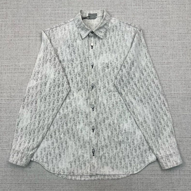 Dior Dior Old flower full print fade old loose long-sleeved deni Size US XXS / EU 40 - 4 Thumbnail