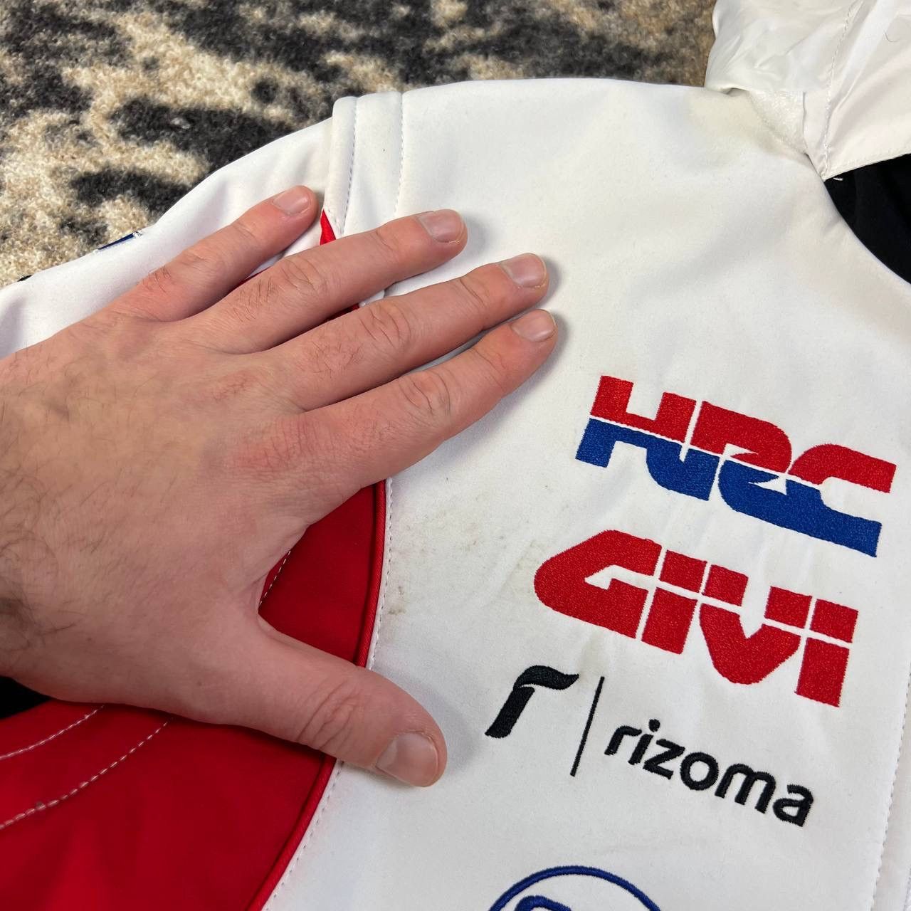 Honda Honda Big Embroidered Logo Zip Up Racing Jacket Size US S / EU 44-46 / 1 - 6 Thumbnail