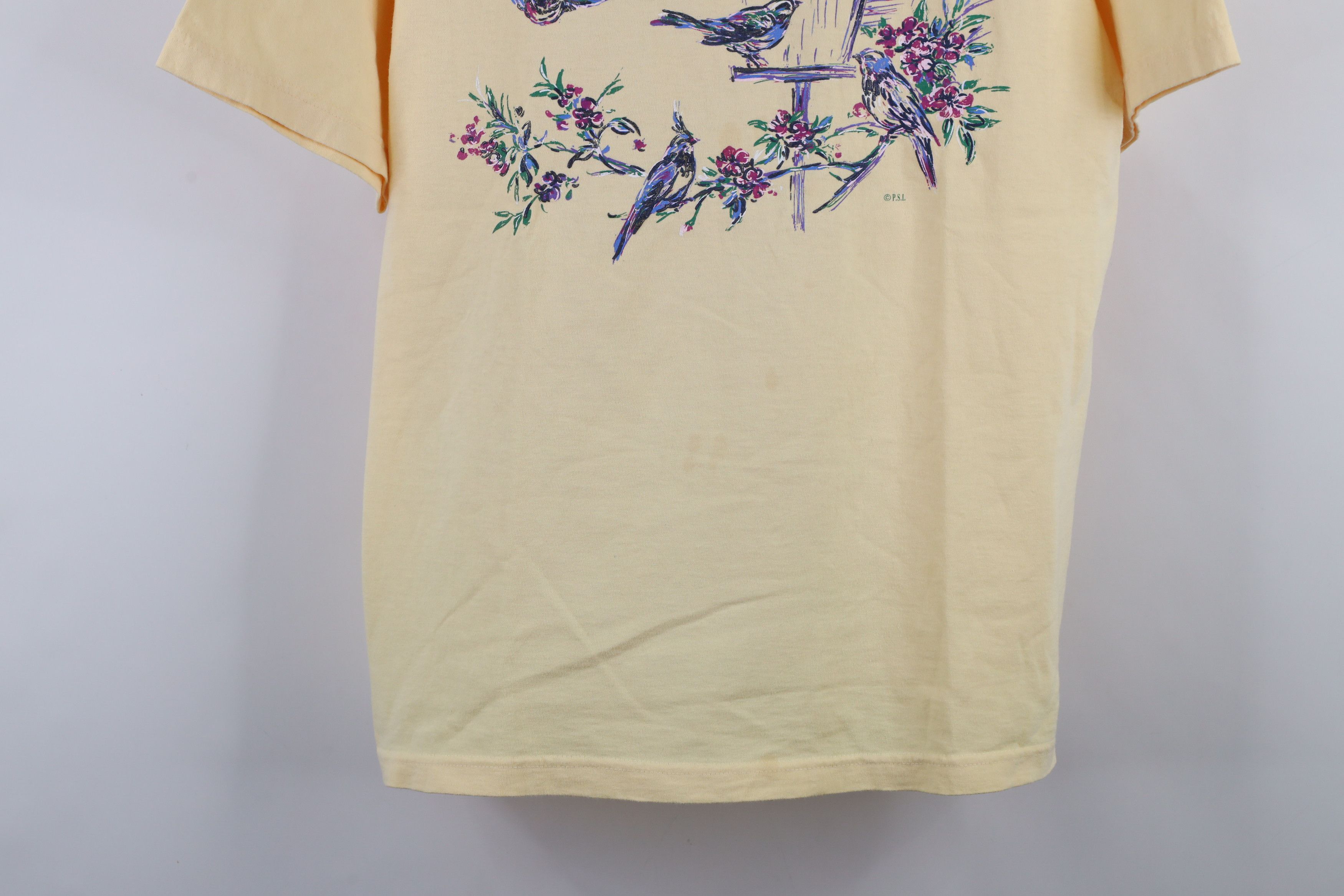 Vintage Vintage 90s Streetwear Island Nature Bird Flower T-Shirt Size L / US 10 / IT 46 - 3 Thumbnail