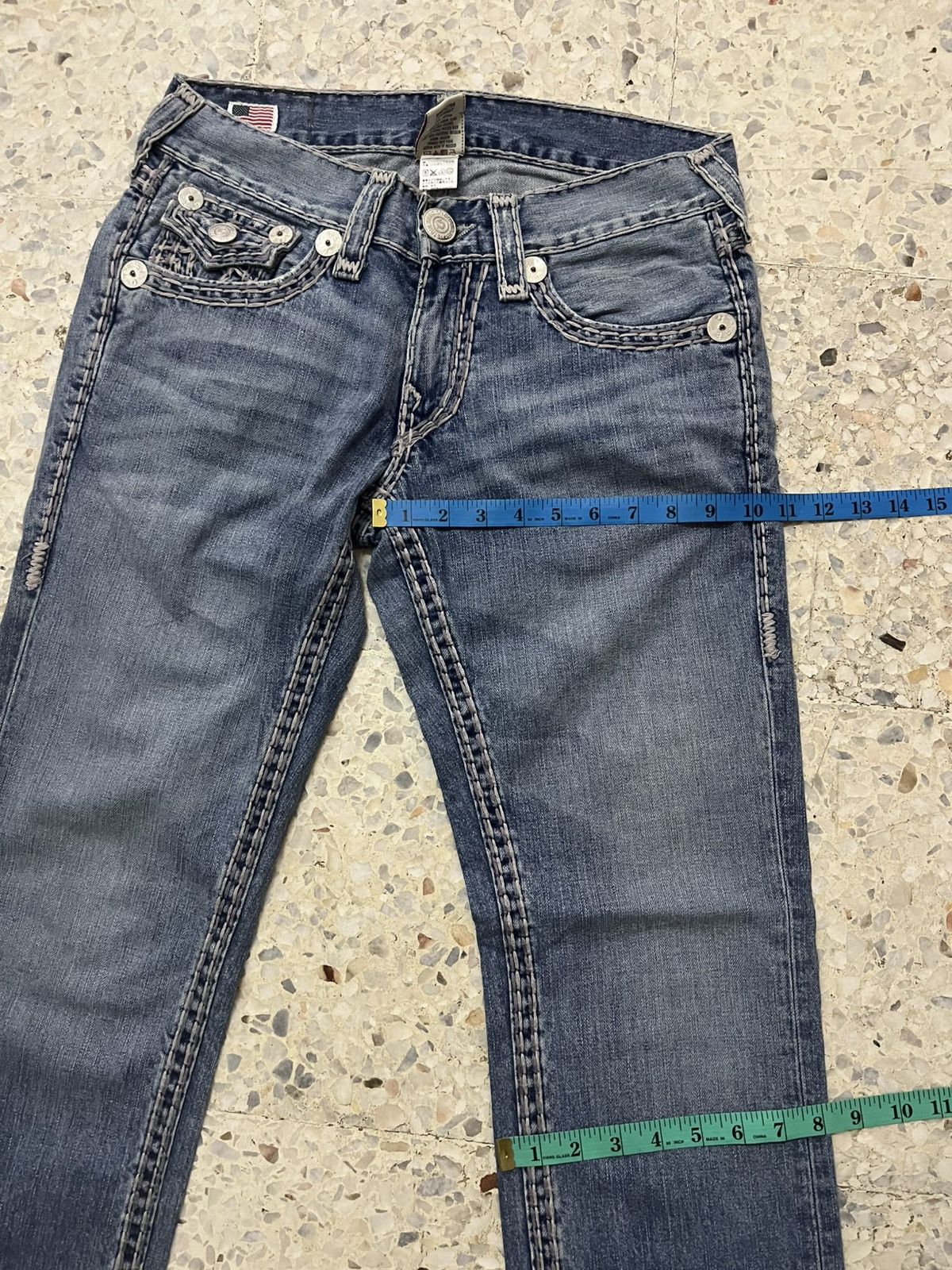 True Religion Vintage Y2K Japanese brand True religion light blue wash Size US 32 / EU 48 - 14 Thumbnail