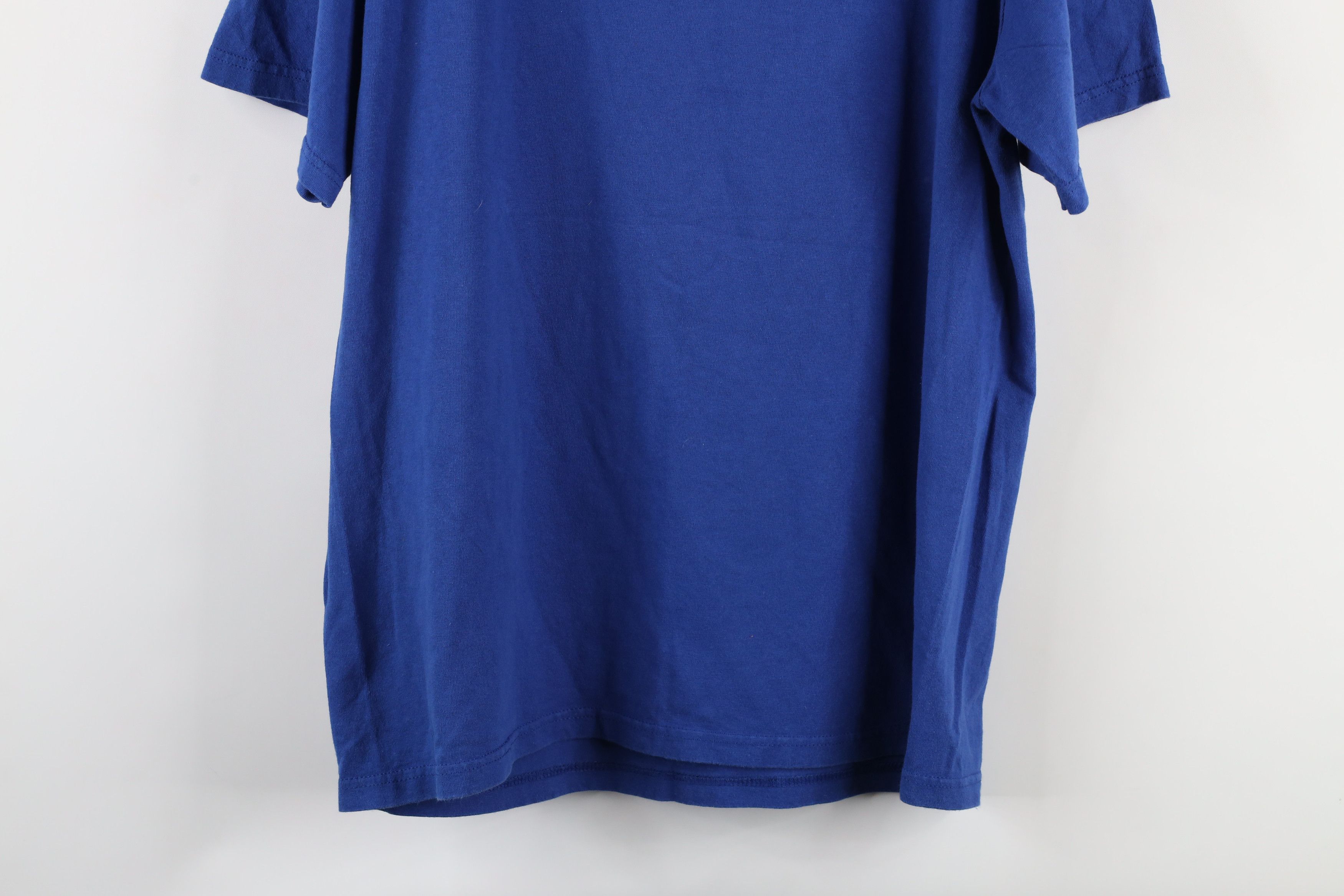 Vintage Vintage Y2K Four Kansas University Basketball T-Shirt Blue Size US L / EU 52-54 / 3 - 11 Thumbnail