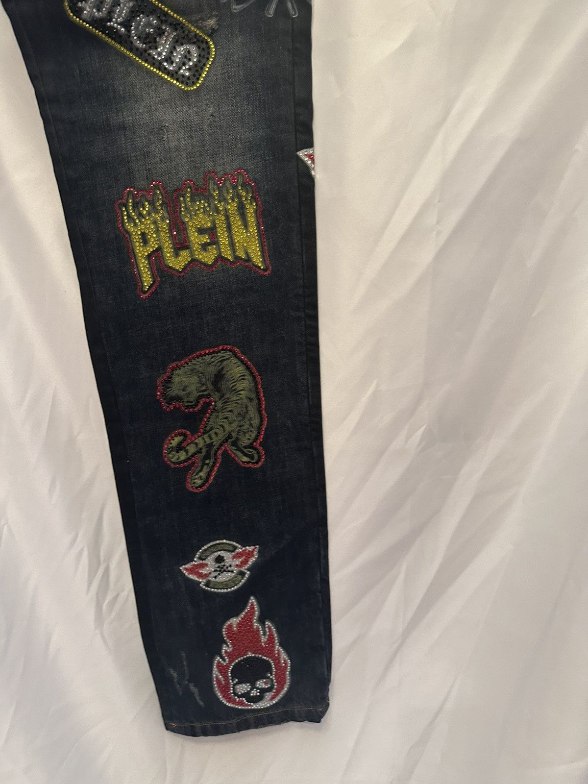 Philipp Plein Philipp Plein Patchwork Denim SICK Size US 32 / EU 48 - 3 Thumbnail