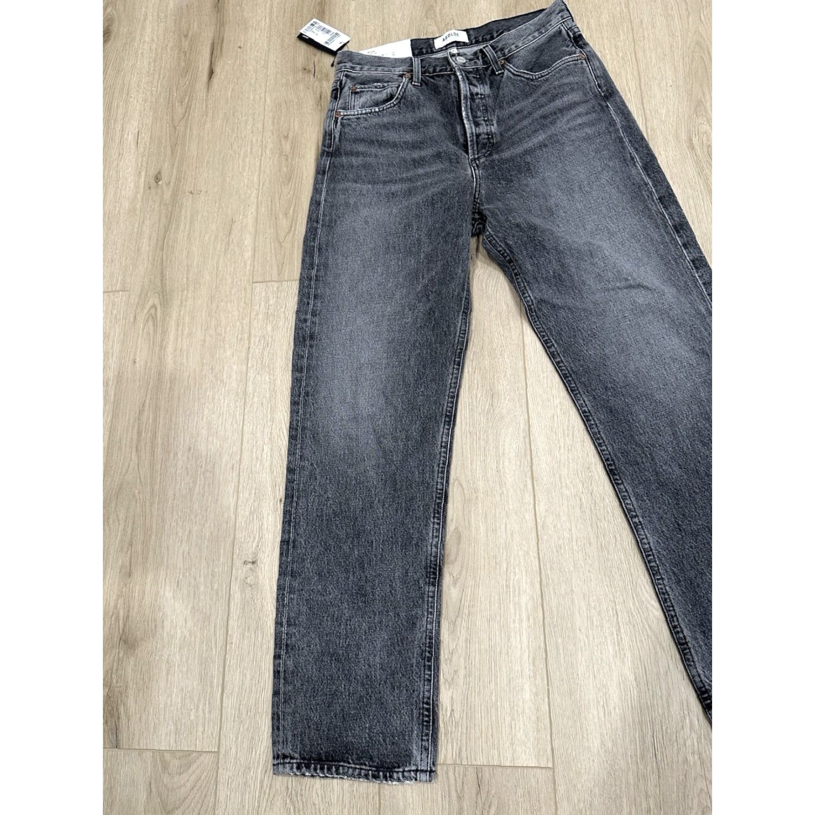 Agolde NWT AGOLDE 90's Jeans Straight SZ 29 Gray Womens Jeans | Crop Style, Mid-rise, Loose Straight, 28.5 Inseam, 90s Theme Size 29" - 3 Thumbnail