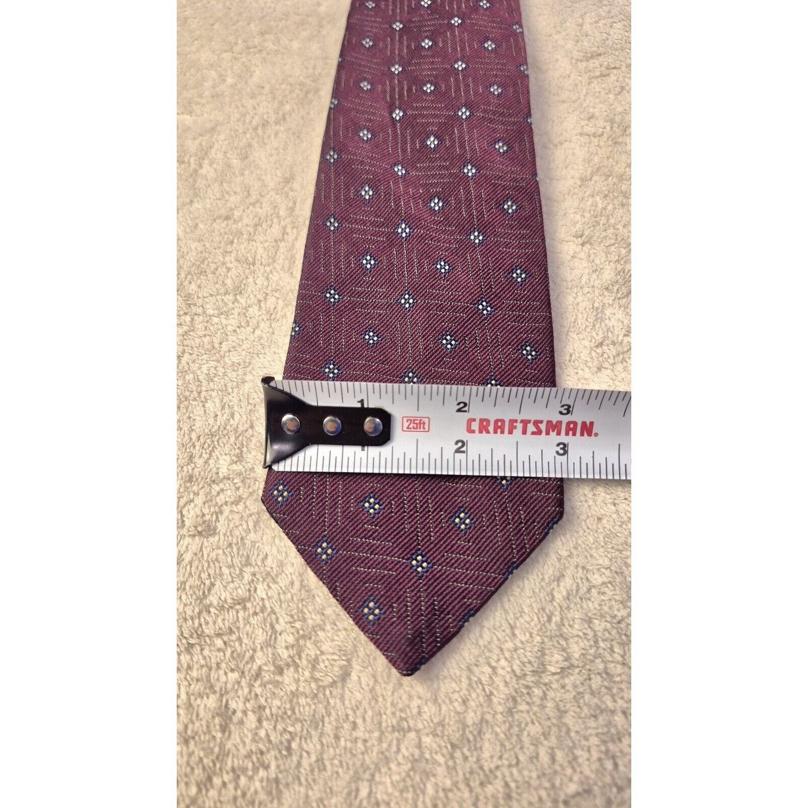 Polo Ralph Lauren Vintage Polo Ralph Lauren Silk Tie Red Geometric Necktie Size ONE SIZE - 4 Thumbnail