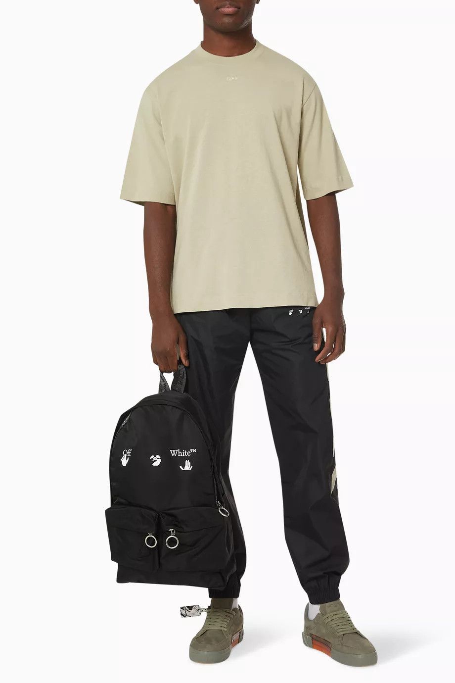 Off-White Beige Rubber Arrows Logo Oversized Skate T-Shirt Size XL / US 12-14 / IT 48-50 - 5 Thumbnail
