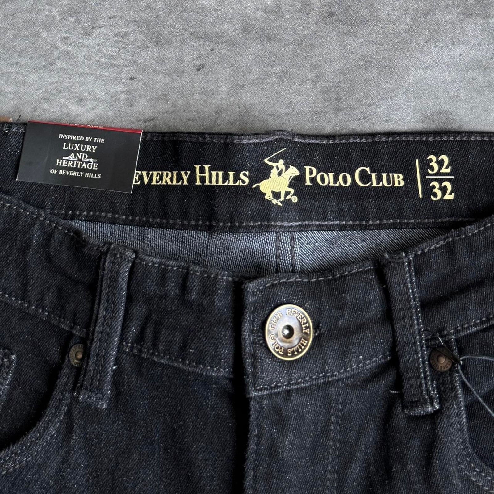 Beverly Hills Polo Club × Japanese Brand × Vintage Vintage Y2K Beverly Hills Polo Club Black Grunge Opium Jeans Size US 32 / EU 48 - 5 Thumbnail
