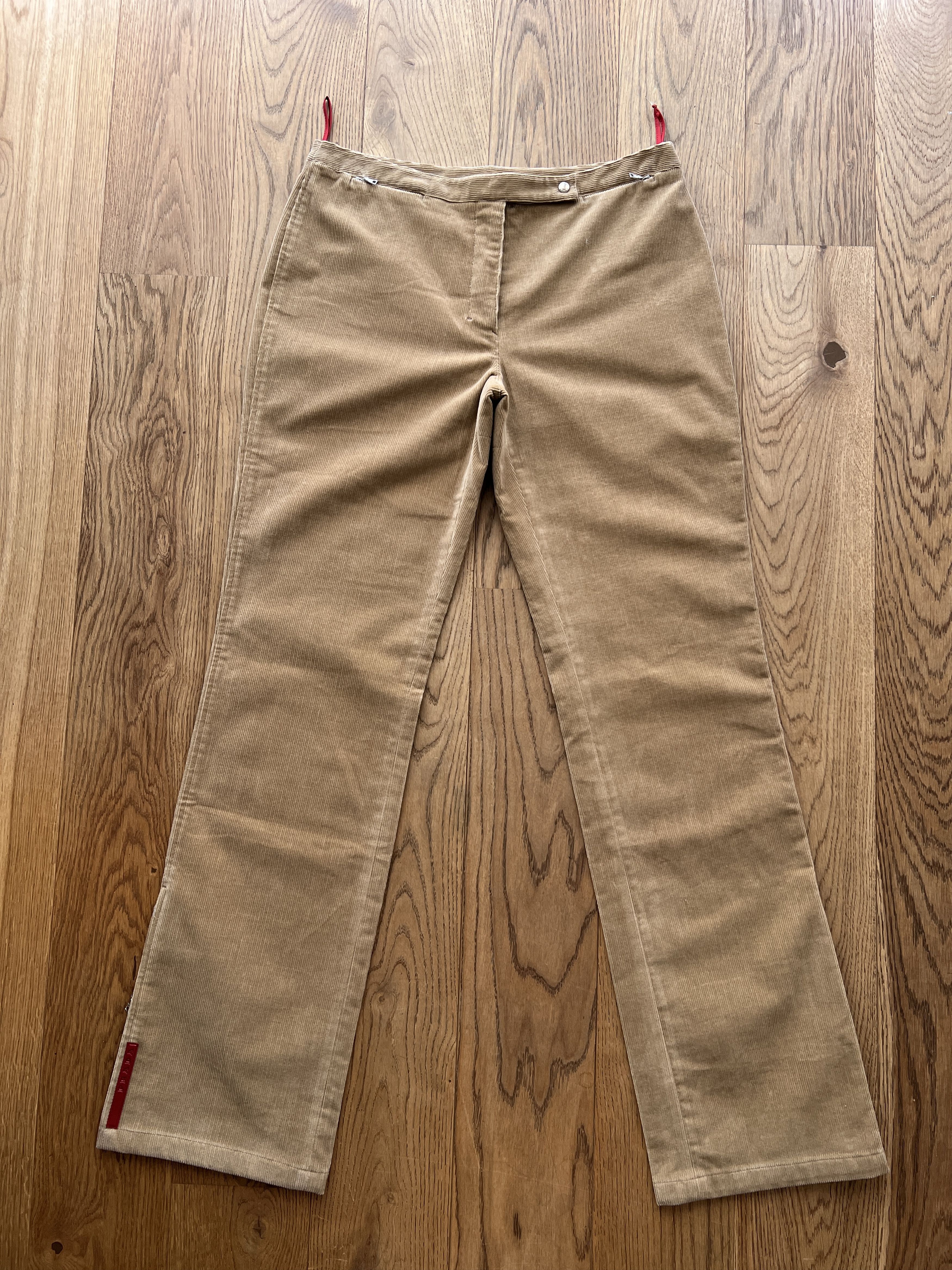 Prada Prada VTG 2000s corduroy bootcut flared pants luxury red tab Size US 31 - 7 Thumbnail