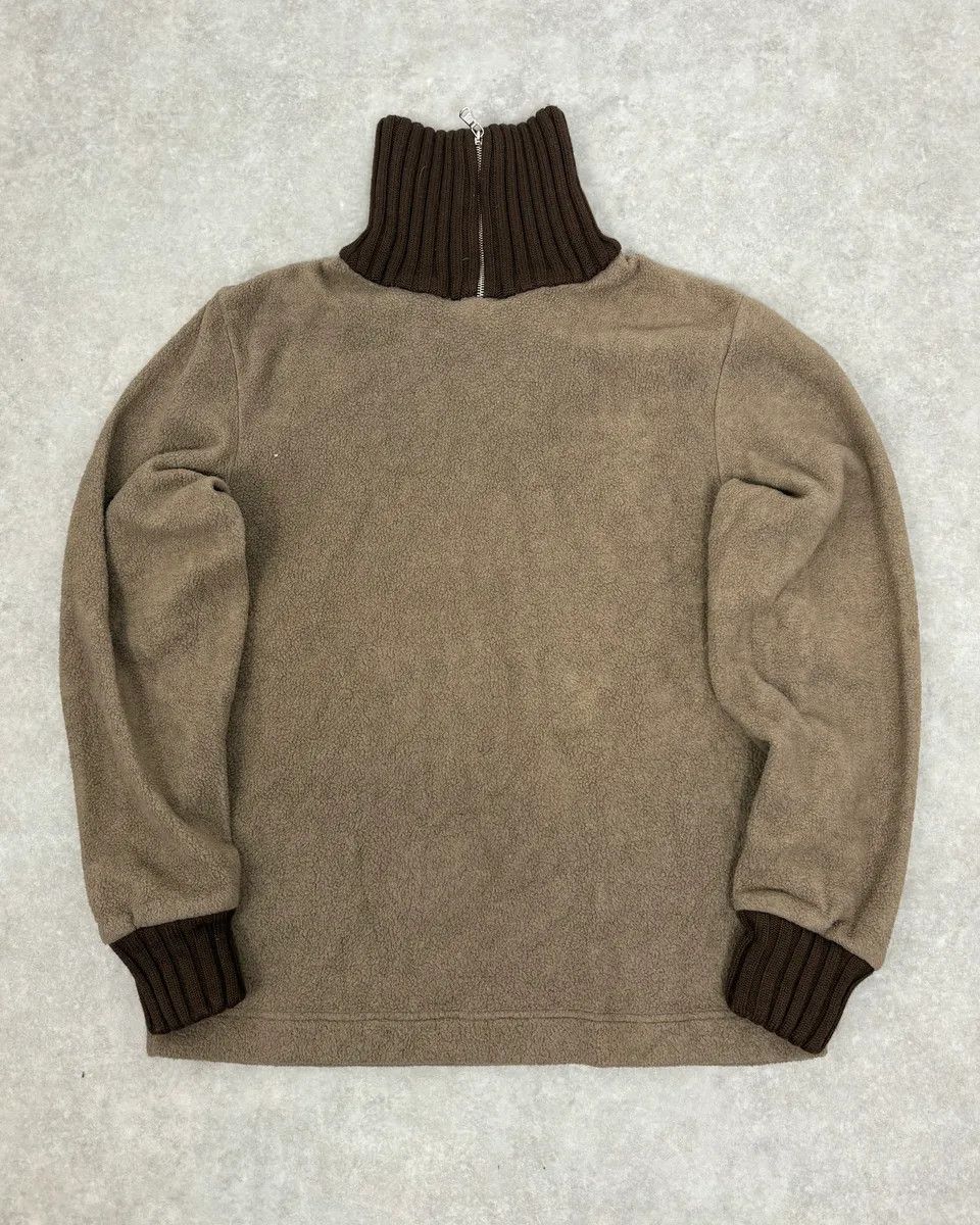 Dolce & Gabbana 1990s Dolce & Gabbana Beige Fleece Striped Collar Sweater Size US S / EU 44-46 / 1 - 4 Thumbnail