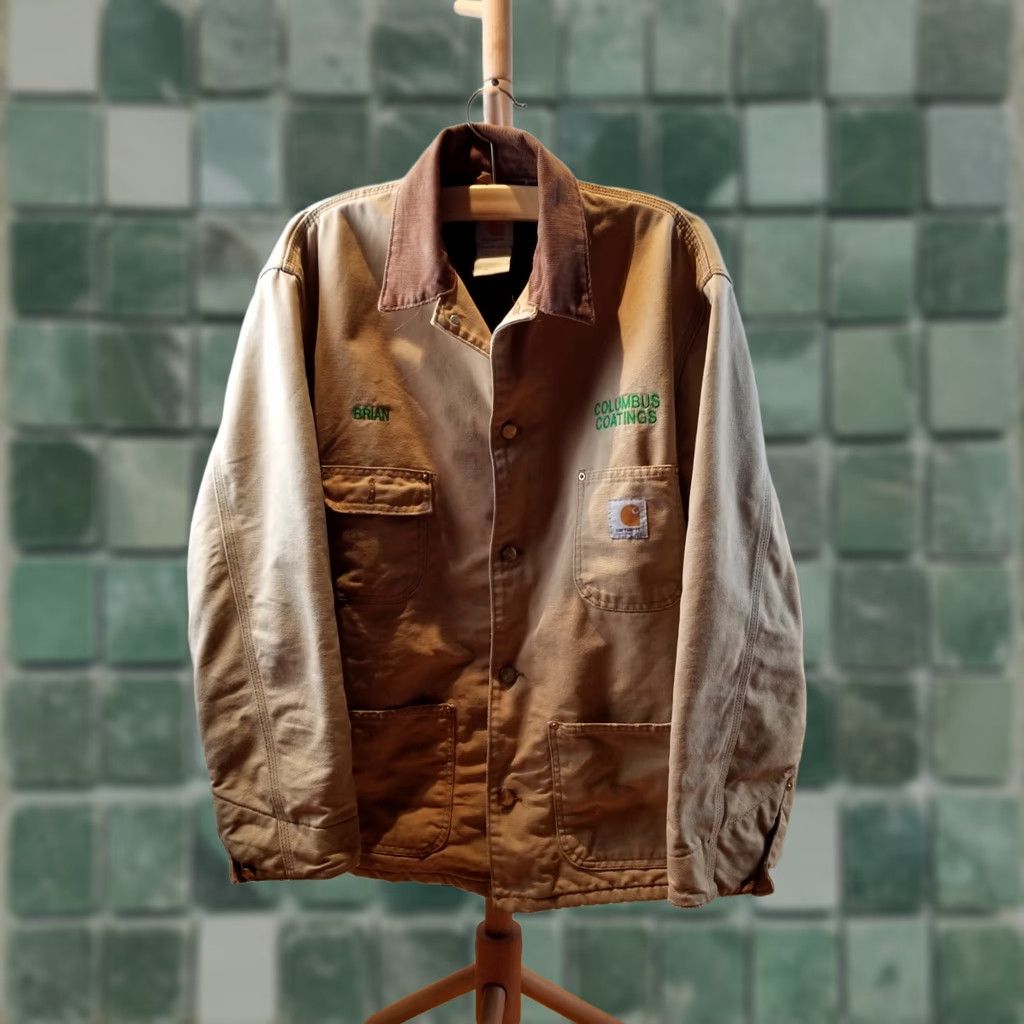 Carhartt VINTAGE Carhartt DUCK CHORE WORK BLANKET LINING DISTRESSED JACKET SZ 48 MAN Size US M / EU 48-50 / 2 - 1 Thumbnail