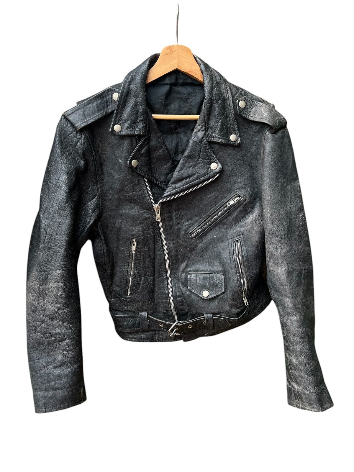 Vintage Vintage Leather Jacket “Rare” Sz. L (true vintage) Size US L / EU 52-54 / 3 - 1 Thumbnail