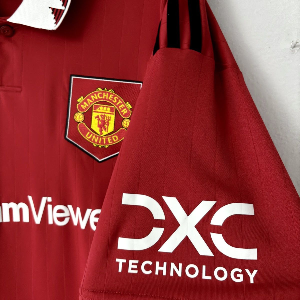 Adidas 2022 2023 Manchester 3XL Adidas Home Kit Soccer Jersey MU FC Size US XXL / EU 58 / 5 - 5 Thumbnail
