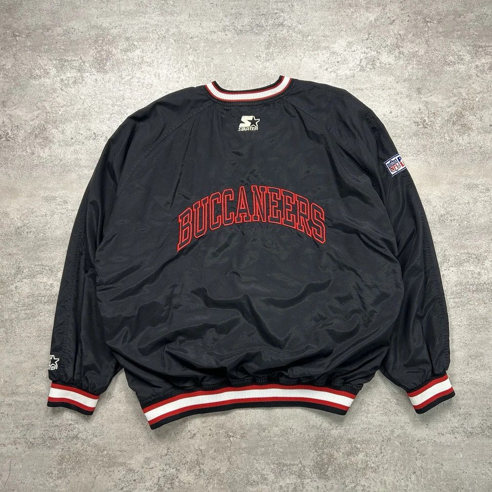 NFL × Starter × Vintage TAMPA BAY BUCCANEERS STATER PULLOVER JACKET WINDBREAKER Size US XL / EU 56 / 4 - 1 Thumbnail