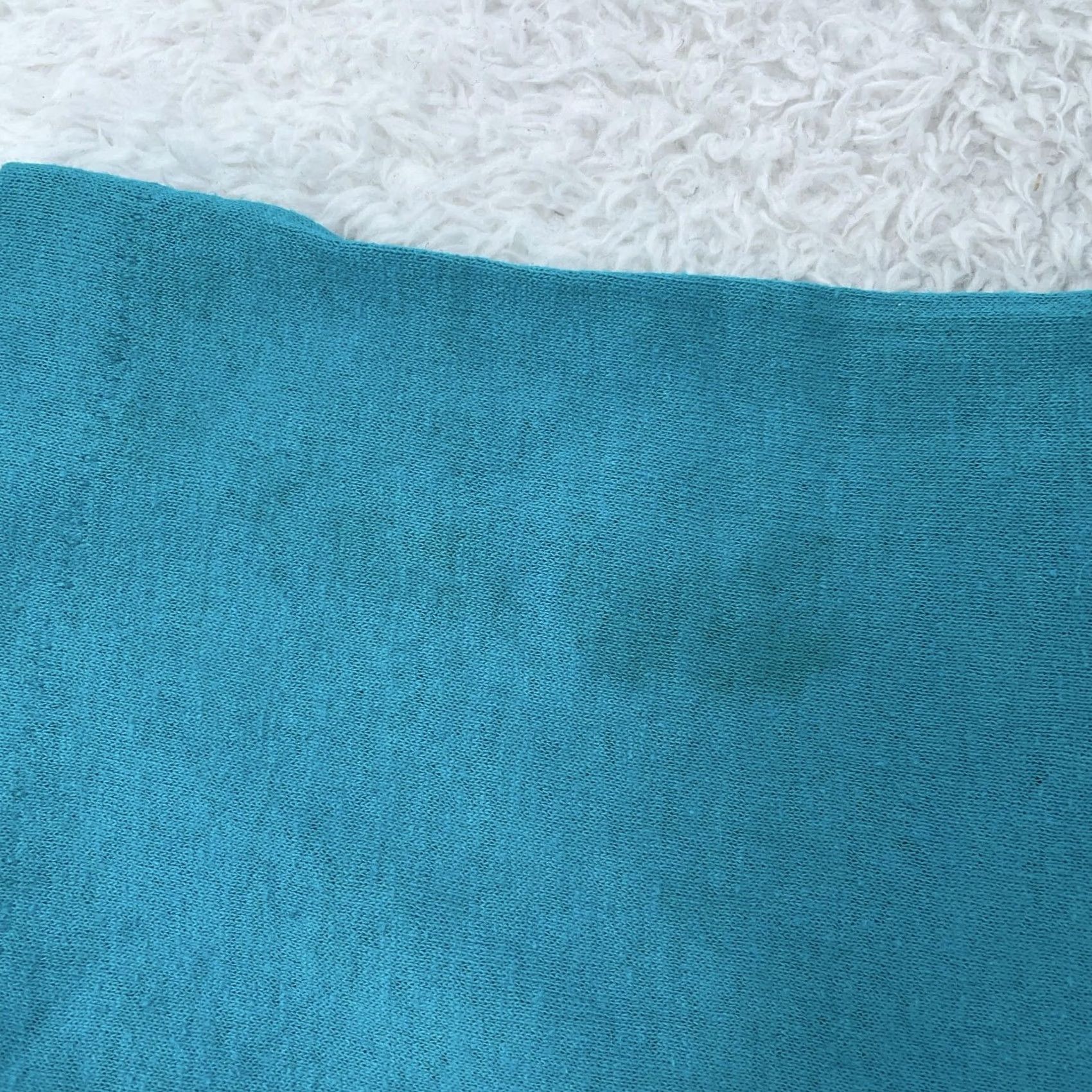 Vintage VINTAGE 90s Blank Pocket Shirt Mens XS Teal Blue Made in USA 50/50 Crewneck Tee Shirt Size US XS / EU 42 / 0 - 4 Thumbnail