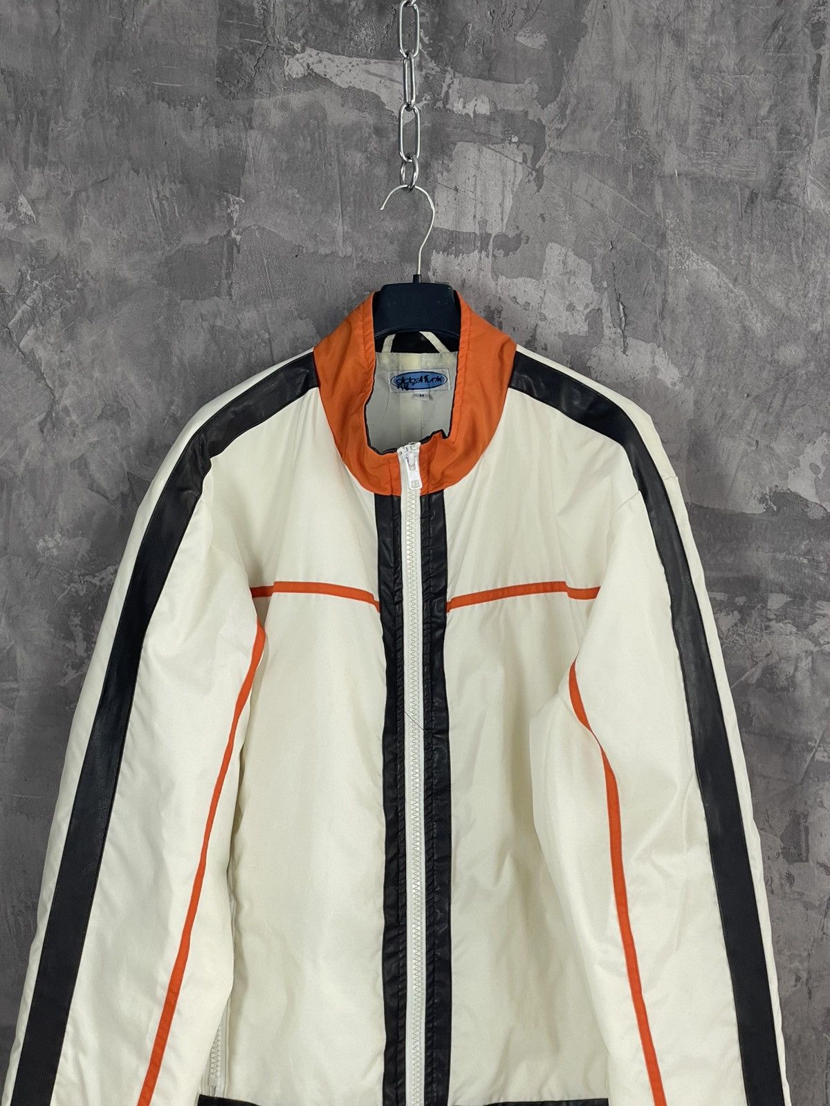 Vintage Racing Rare Leather Lines Vintage Moto Hype Jacket Size US M / EU 48-50 / 2 - 2 Thumbnail
