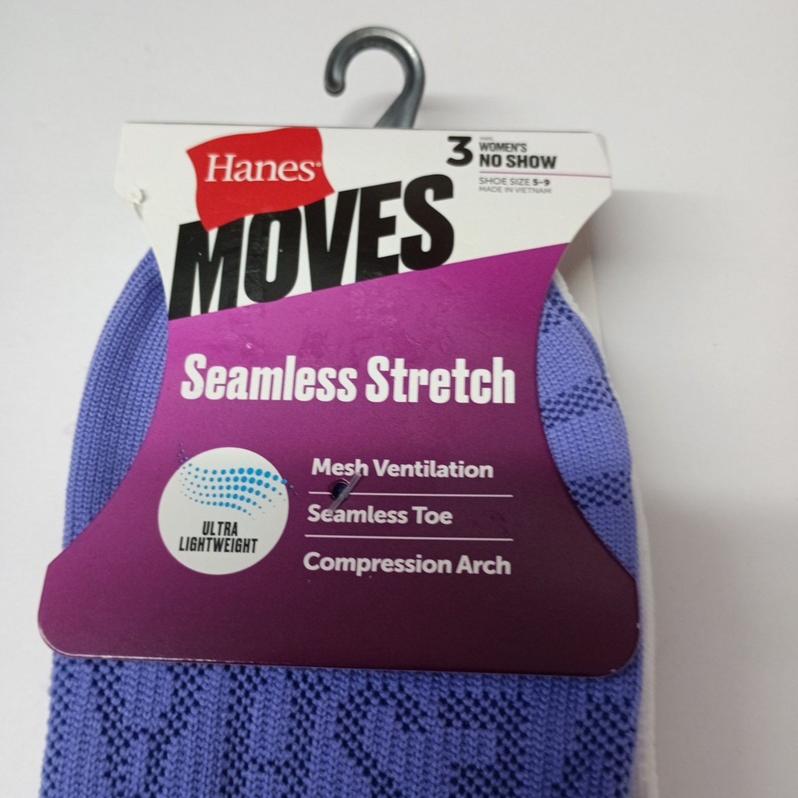 Hanes Hanes No Show Socks 6 Pairs Women's Size 5-9 Assorted Size ONE SIZE - 2 Thumbnail