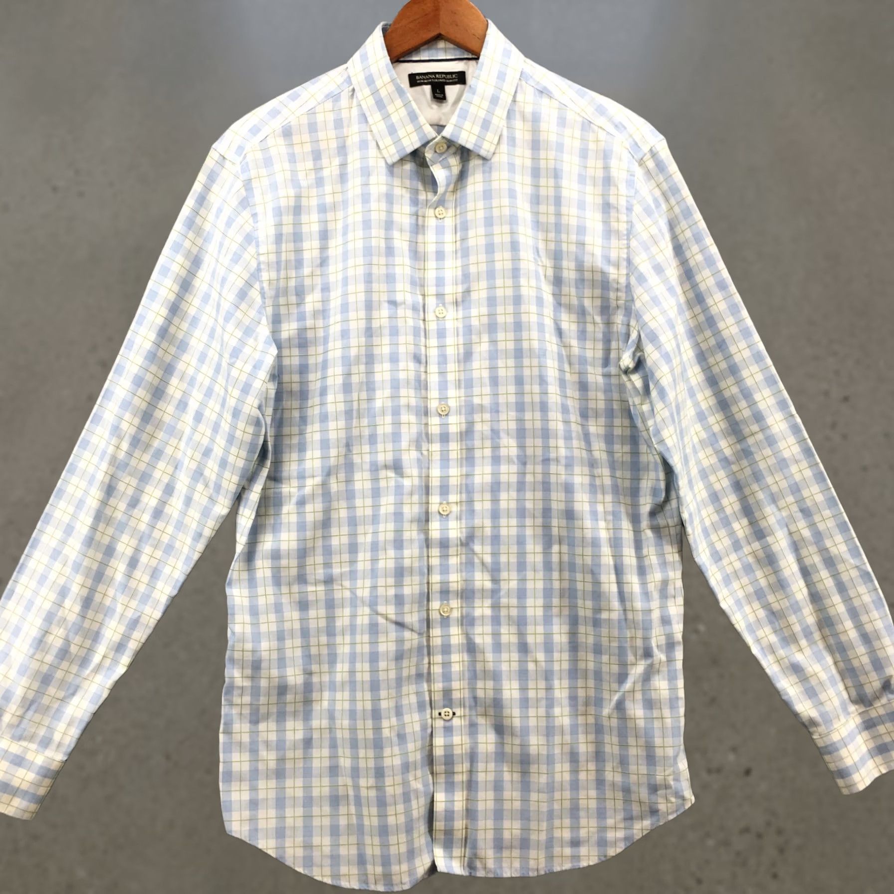 Banana Republic Banana Republic Button-Up Long Sleeve Shirt Mens L Slim Plaid Multicolor Cotton Size US L / EU 52-54 / 3 - 1 Thumbnail
