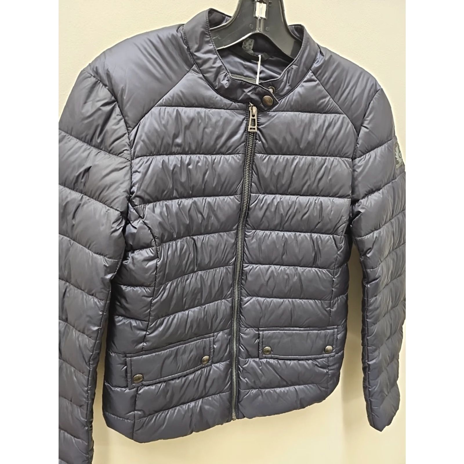 Belstaff VINTAGE Belstaff Jacket Blue PUFFER RANFORD DOWN Belstaff Women 8 Jacket Mid-Length Long Sleeve City Classic 90s Designer London City blue down jacket Size M / US 6-8 / IT 42-44 - 2 Thumbnail