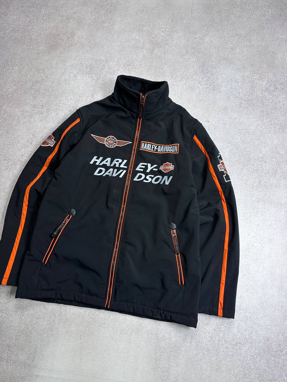Harley Davidson Vintage 90s Harley Davidson Biker Racing Y2K Jacket XL Size US XL / EU 56 / 4 - 2 Thumbnail