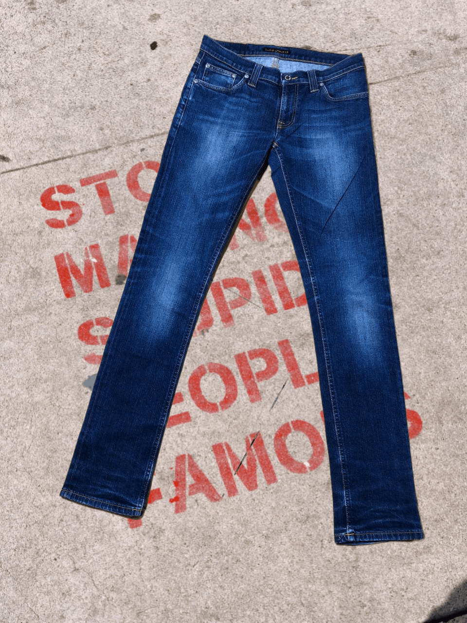 Nudie Jeans Nudie Jeans Blue Swede Blue Jeans sytreetwear Size 28" / US 6 / IT 42 - 1 Thumbnail
