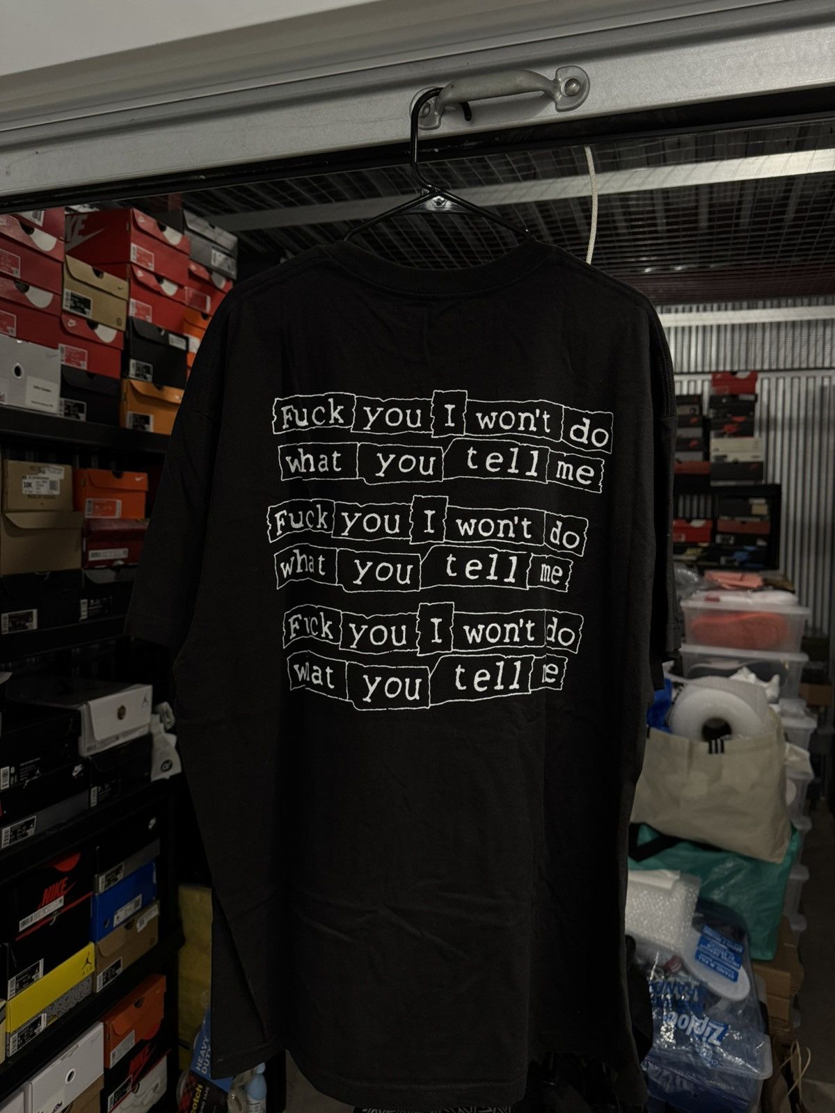 Pleasures Pleasures Fuck You I Won’t Do What You Tell Me Tee Size XXL Size US XXL / EU 58 / 5 - 6 Thumbnail