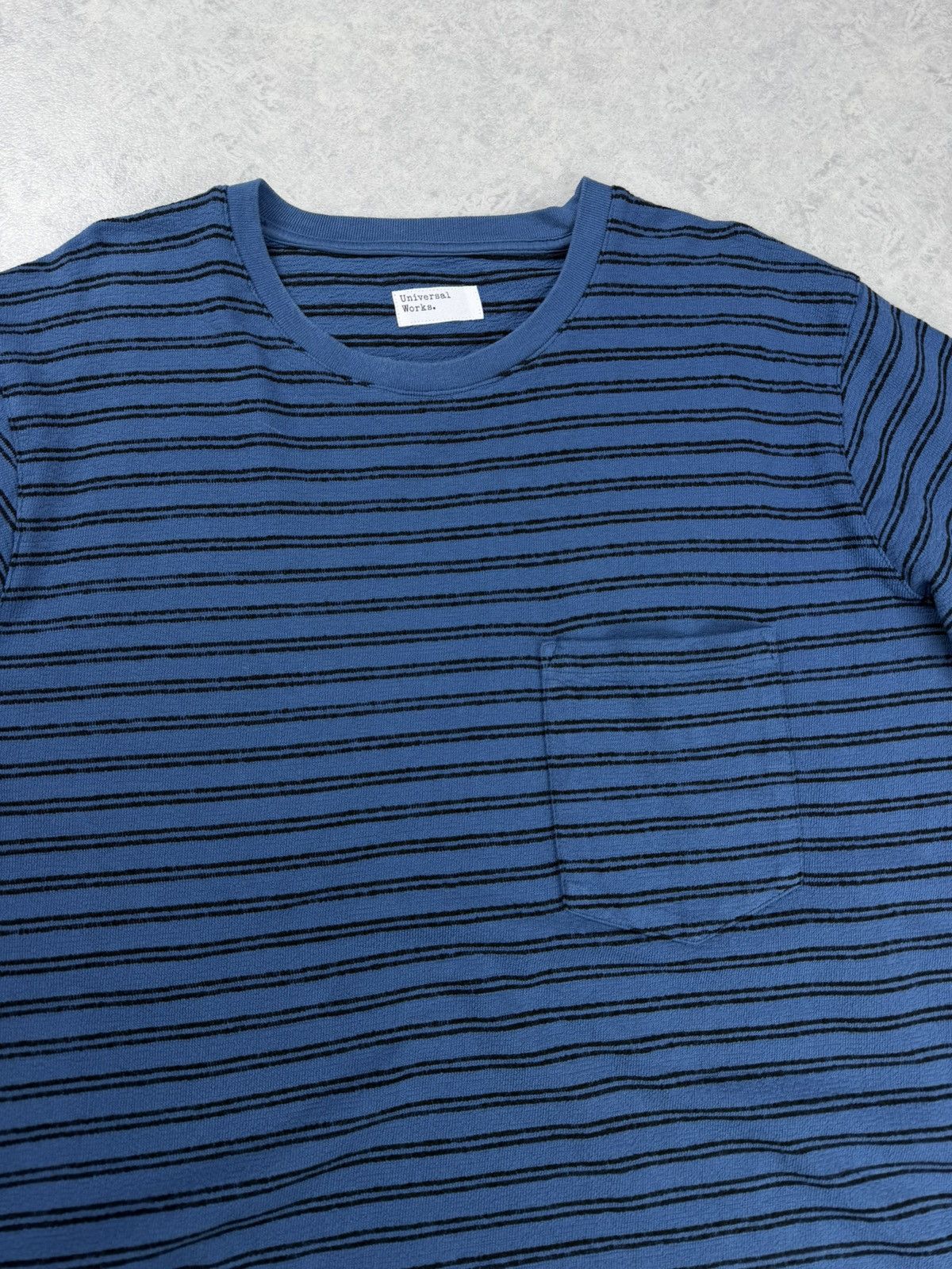 Universal Works Universal Works Striped Organic Cotton T Shirt Size L Size US L / EU 52-54 / 3 - 3 Thumbnail