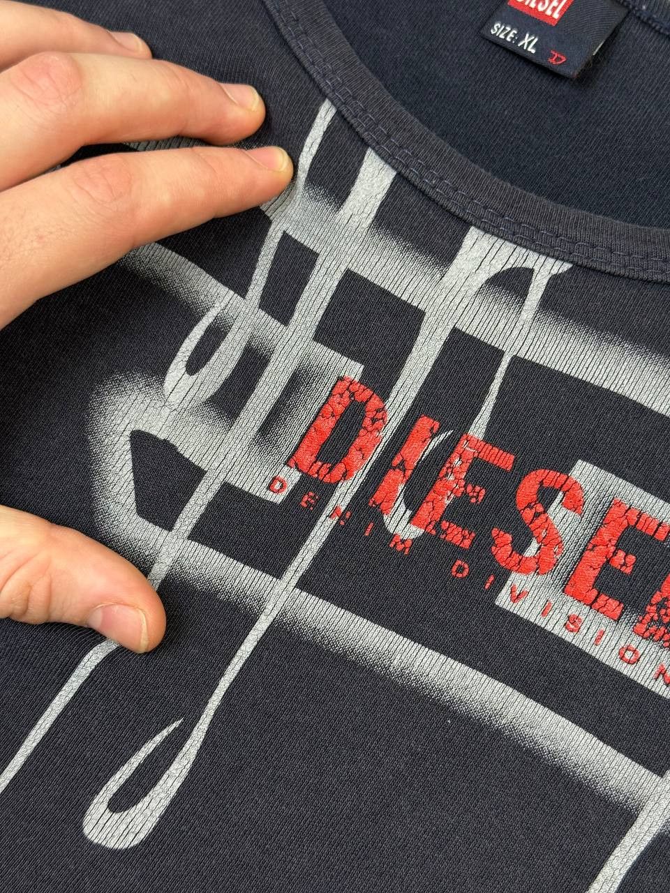 Diesel Vintage Diesel Long Sleeve T-Shirt Big Logo Y2K 90s Size US XL / EU 56 / 4 - 5 Thumbnail