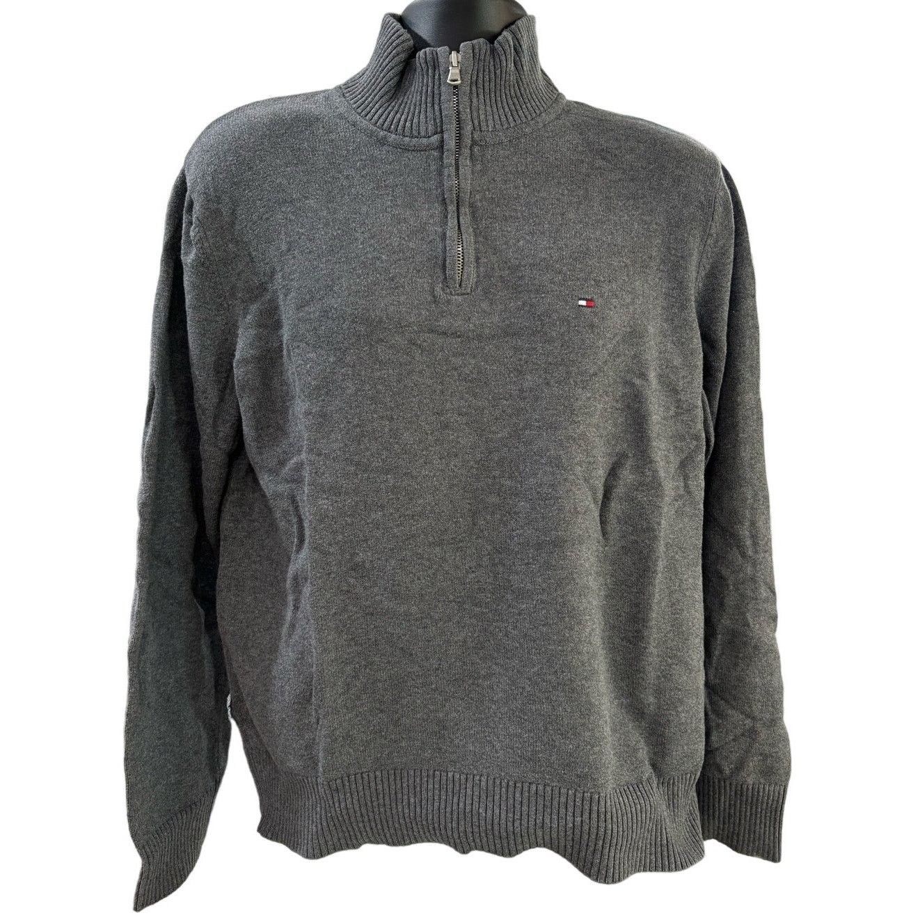 Tommy Hilfiger Tommy Hilfiger Sweater Size Large Gray Size US L / EU 52-54 / 3 - 1 Thumbnail