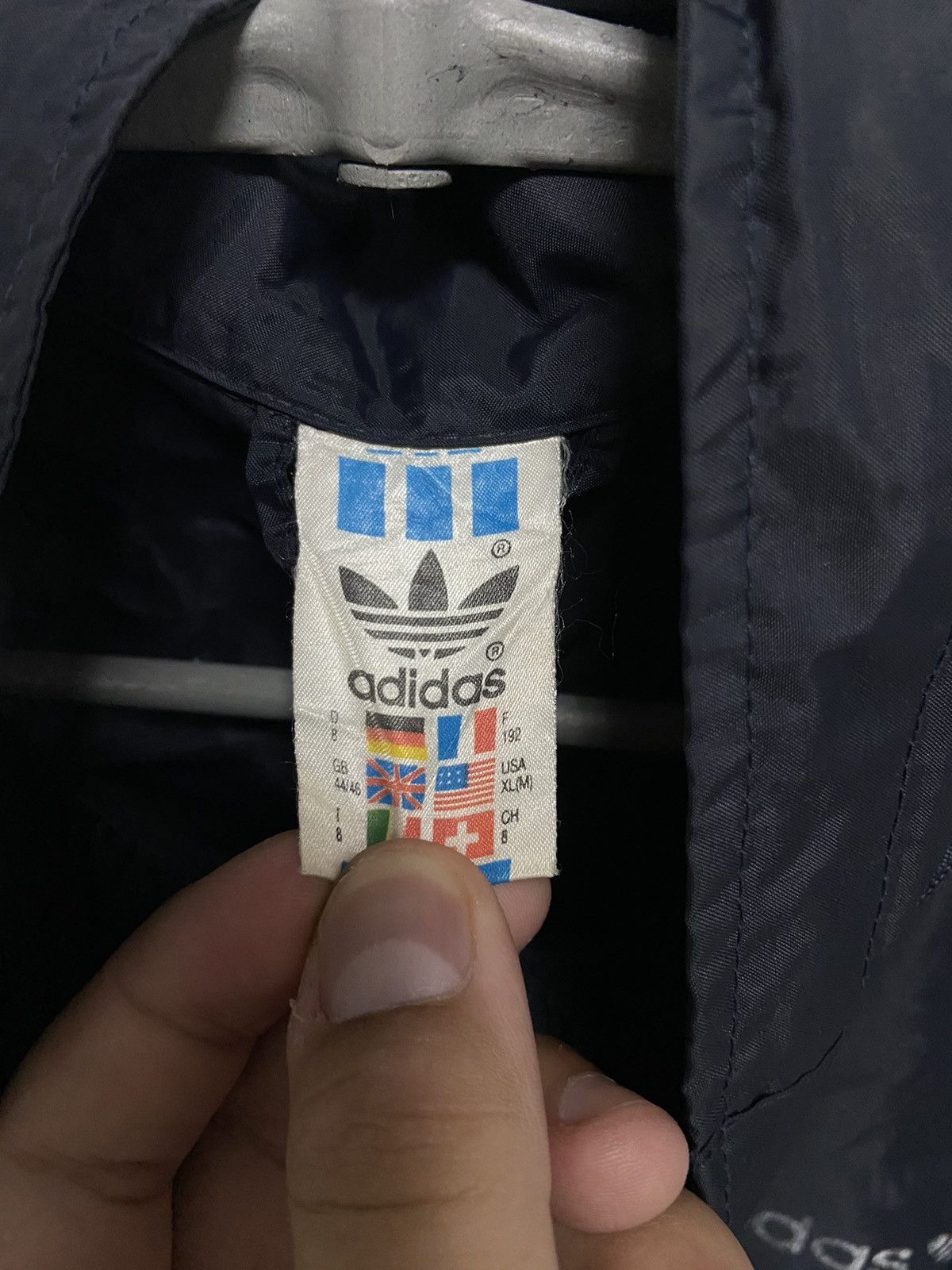 Adidas × Vintage Adidas Vintage Windbreaker Light Jacket Stripes Raincoat Size US XL / EU 56 / 4 - 7 Thumbnail