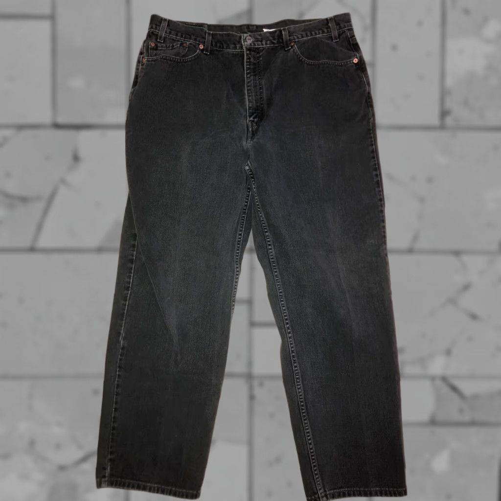 Levi's VINTAGE Levi's 550 Jeans Men's Size 42x32 Black Straight Denim Size US 42 / EU 58 - 1 Thumbnail