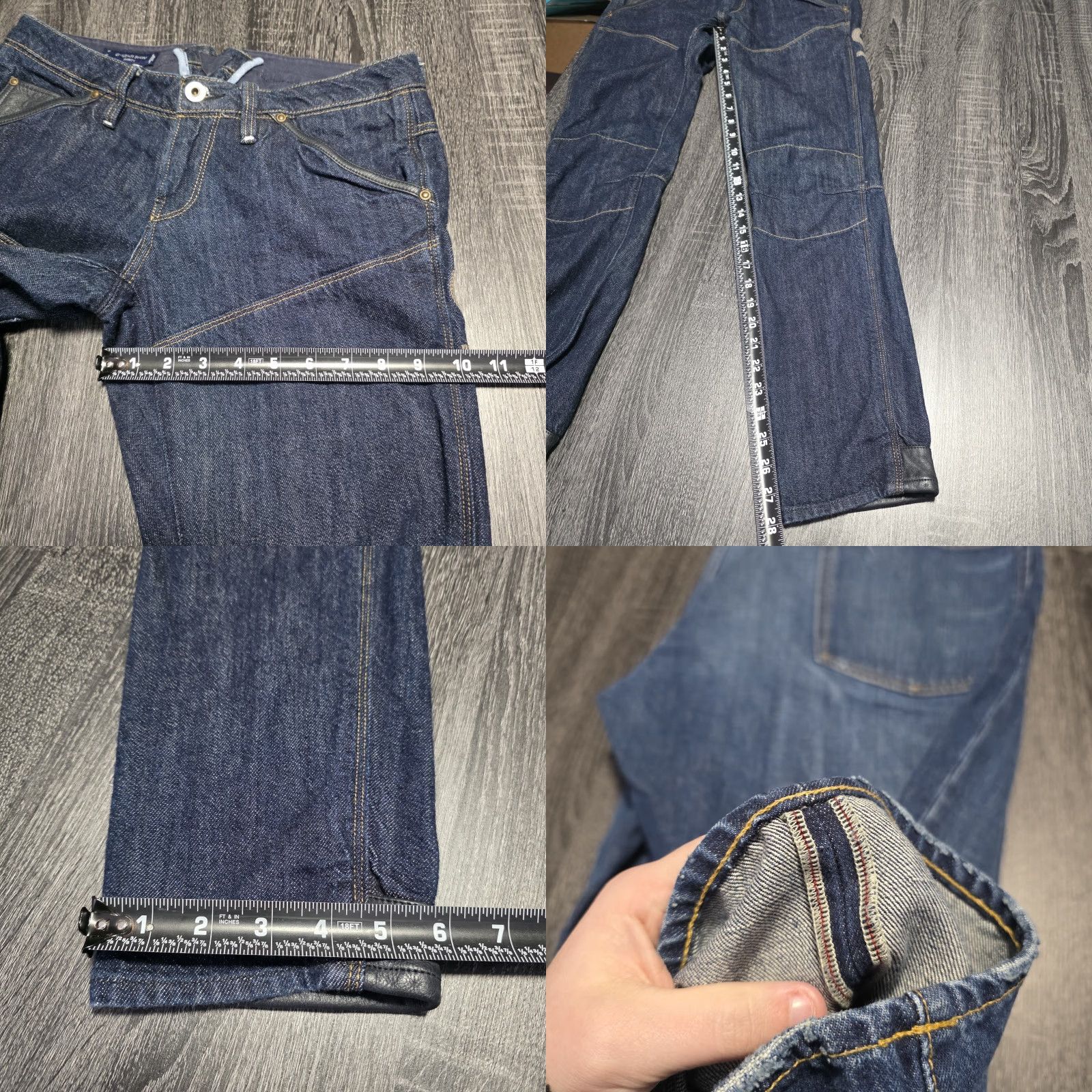 G-Star G-Star Raw 30 Year Heritage Tapered Womens Jeans 29x30 Blue Buckle Selvedge Rare 5620 Size ONE SIZE - 10 Thumbnail