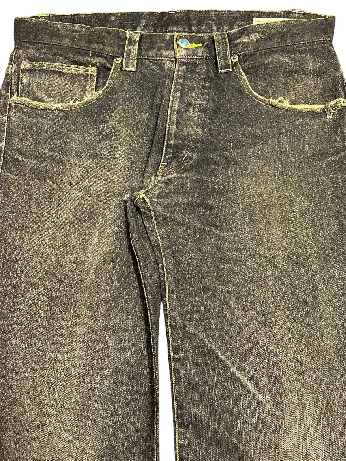 JNCO Vintage Japanese Brand Mud Faded Wash Style Loose Jeans Size US 34 / EU 50 - 4 Thumbnail