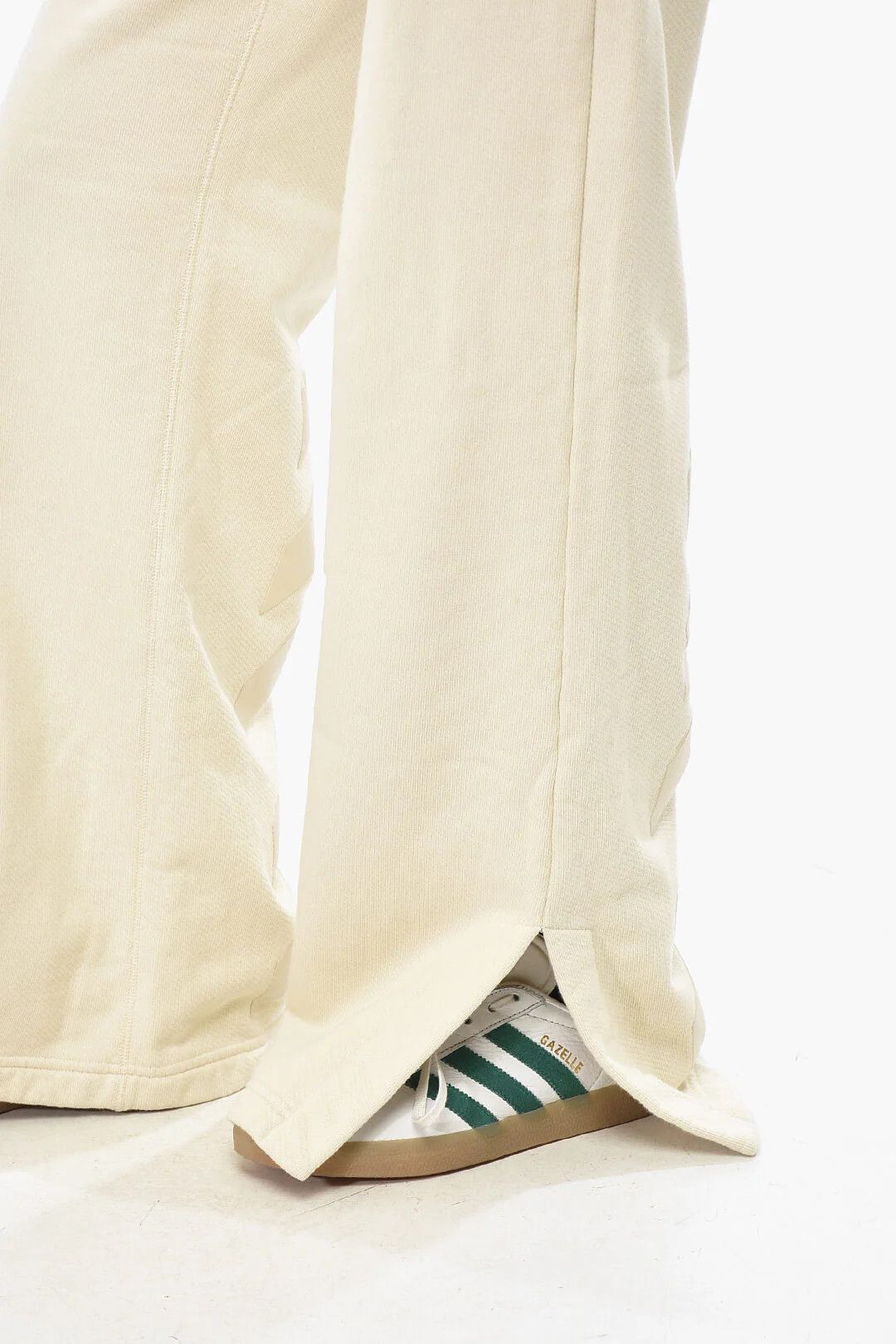 Off-White og1mm0426 Brushed Cotton Tapered-Fit Joggers in Beige Size 34" / US 12 / IT 48 - 3 Thumbnail