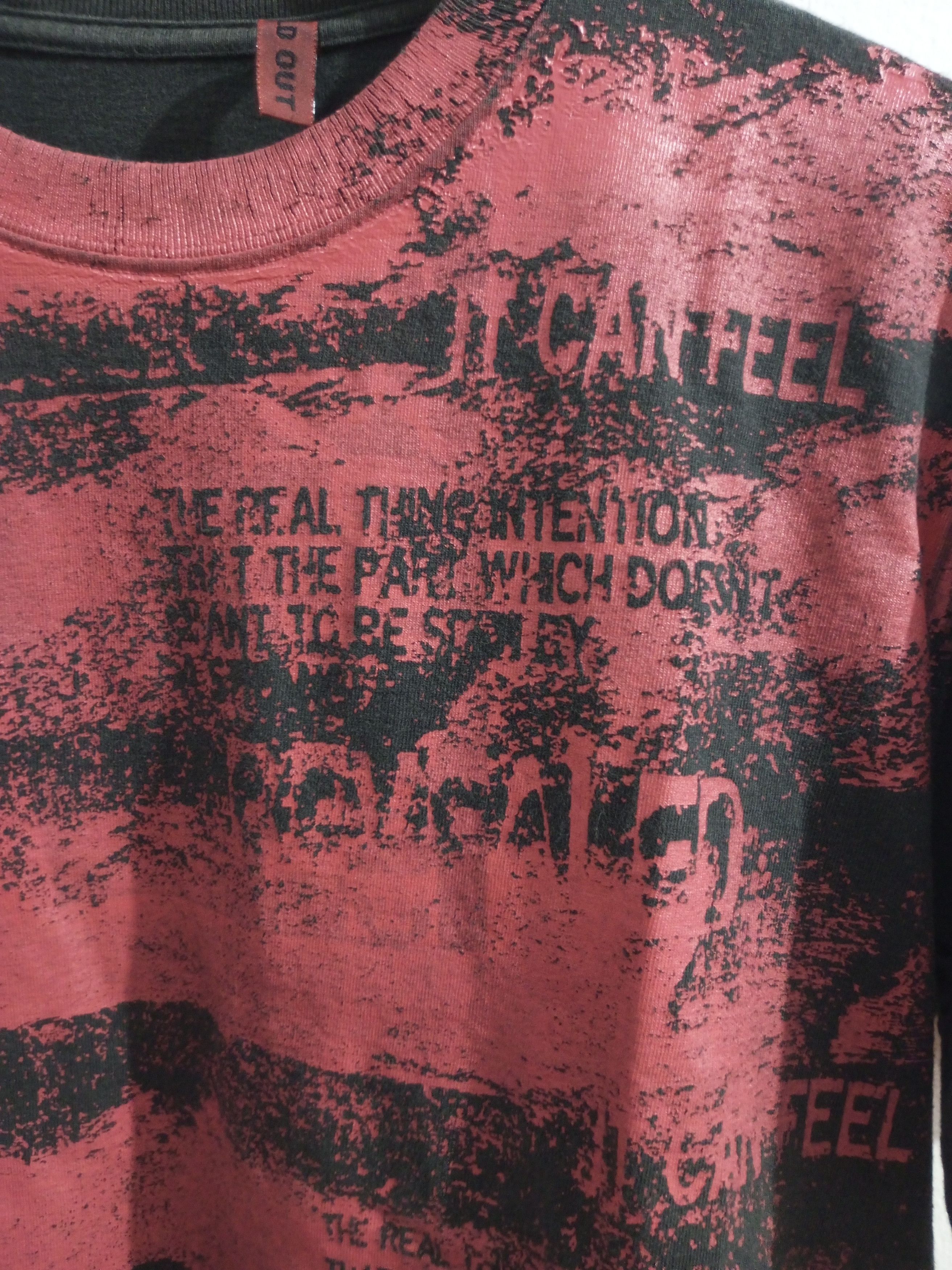 20471120 Vintage sold out poem over print sun fadded tee Size US M / EU 48-50 / 2 - 5 Thumbnail