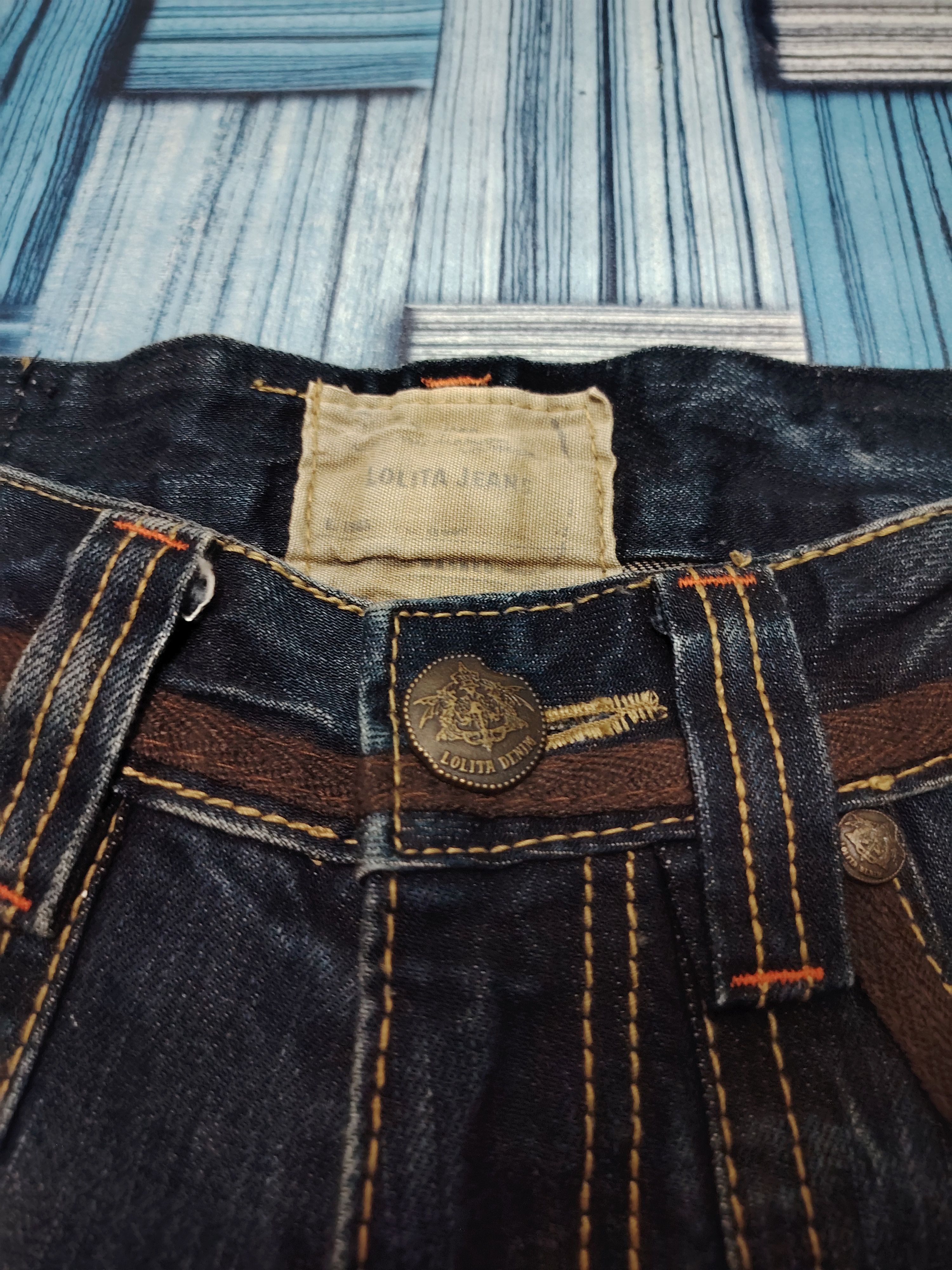 Japanese Brand Yoshitomo Nara Lolita Flared Mud Wash Distressed Size US 30 / EU 46 - 6 Thumbnail
