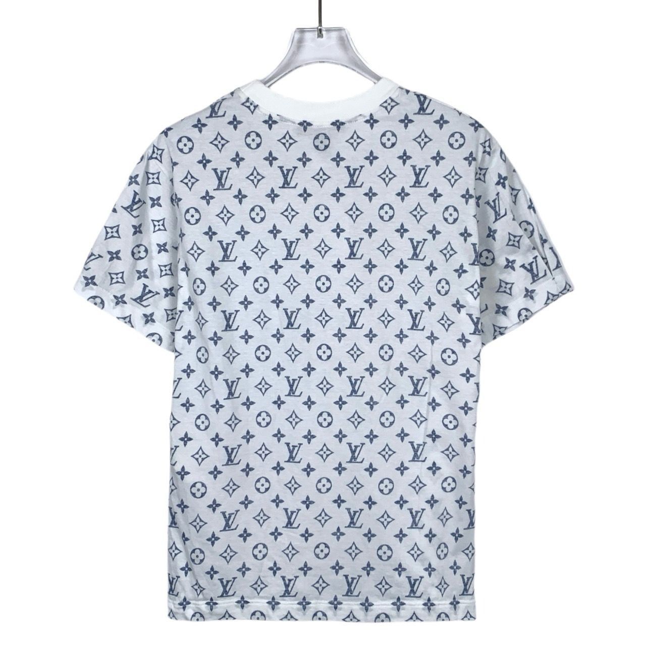 Louis Vuitton Louis Vuitton 22' Logo Monogram Chain Accent White Cotton Sh Size US XS / EU 42 / 0 - 7 Thumbnail