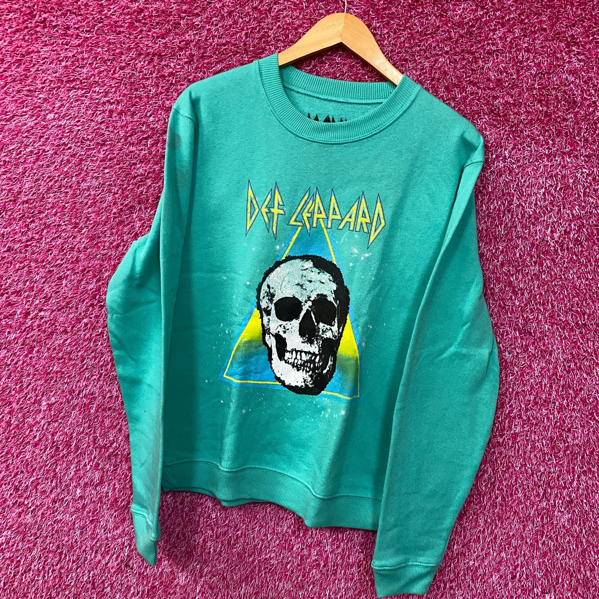 Def Leppard Def Leppard Skull Crew Neck Teal Sweatshirt Medium Size US M / EU 48-50 / 2 - 3 Thumbnail
